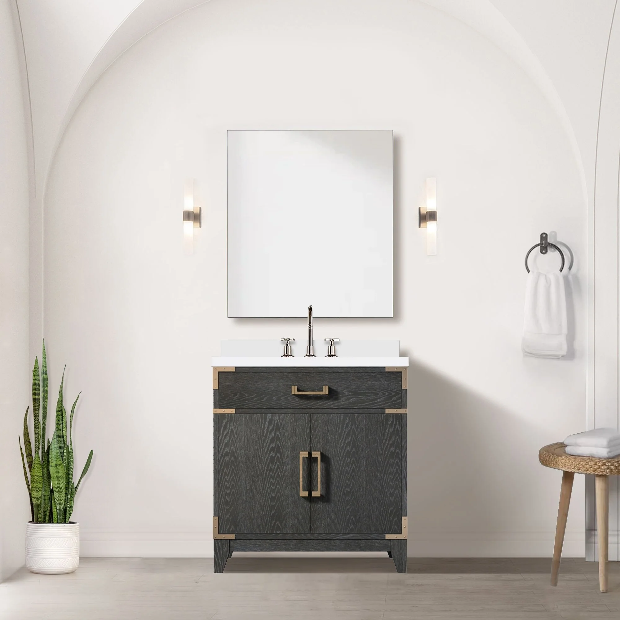 Laurel Bath Vanity Quartz Top, Sink and Faucet