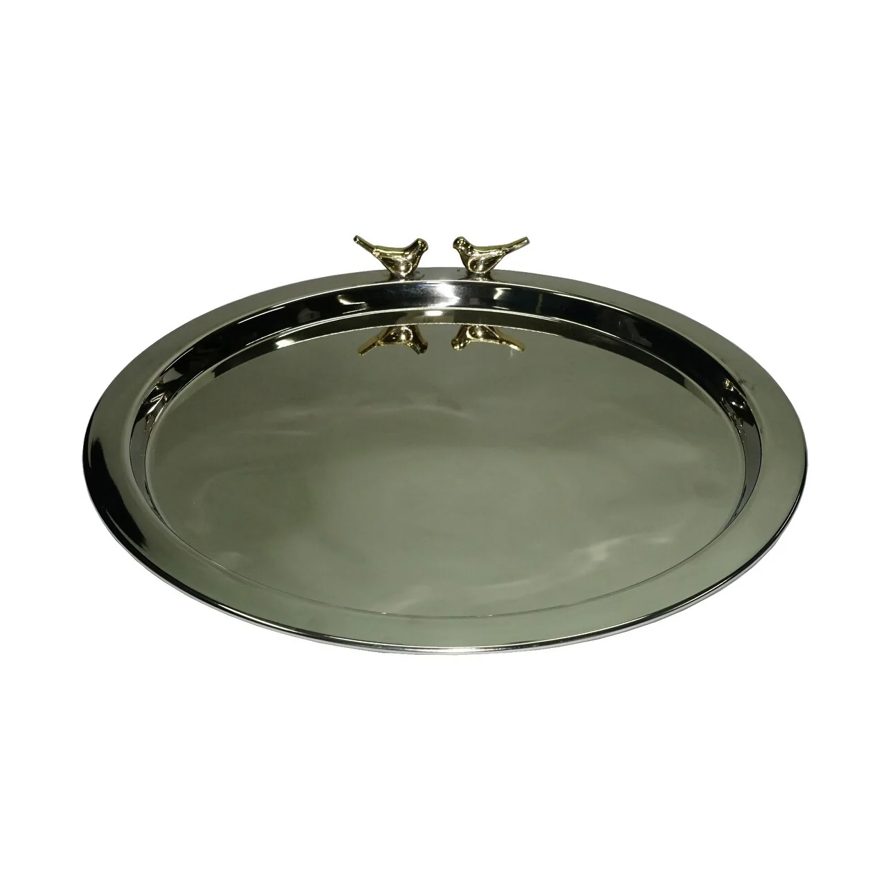 Jiallo Love Birds Round Tray 14 inch diameter