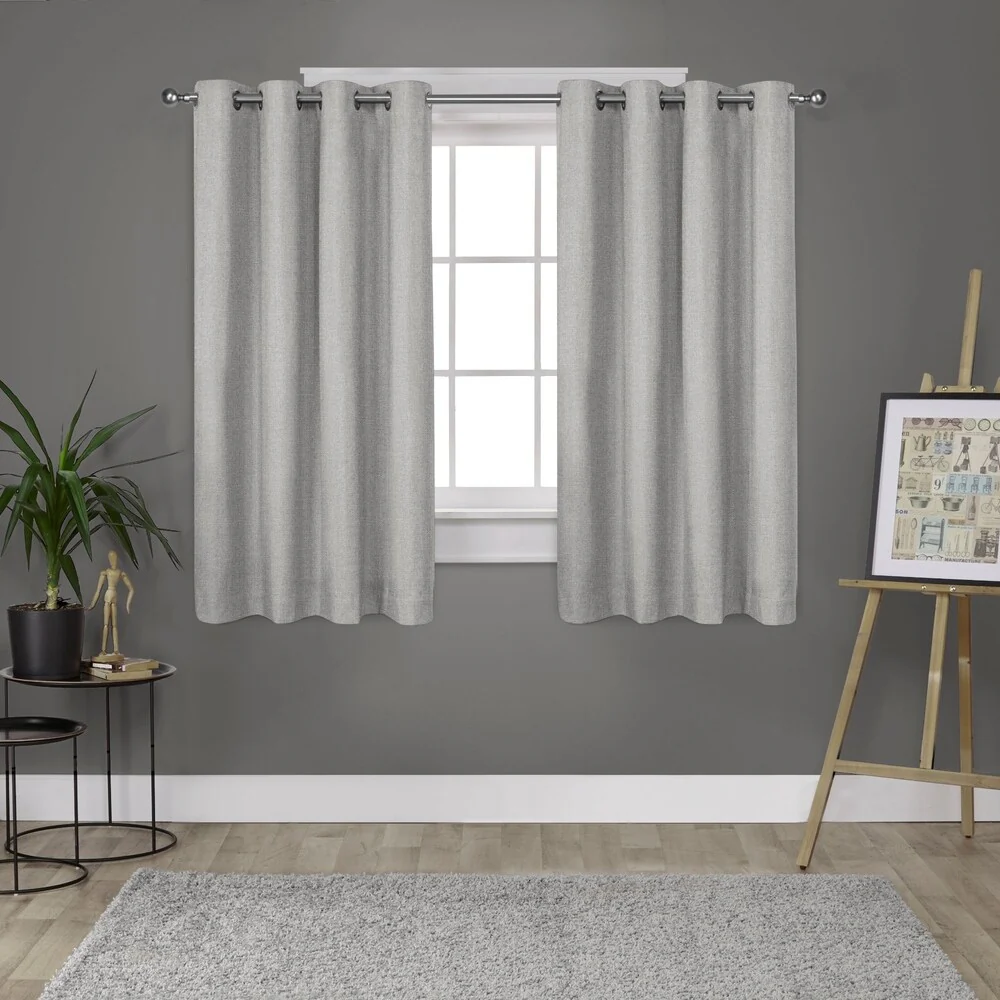 Strick & Bolton LeWitt Thermal Textured Linen Curtain Panel Pair