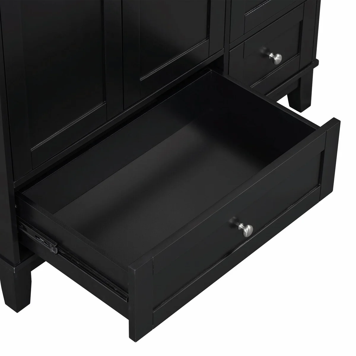 Modern 36-Inch Bathroom Vanity with Resin Sink and Ample Storage