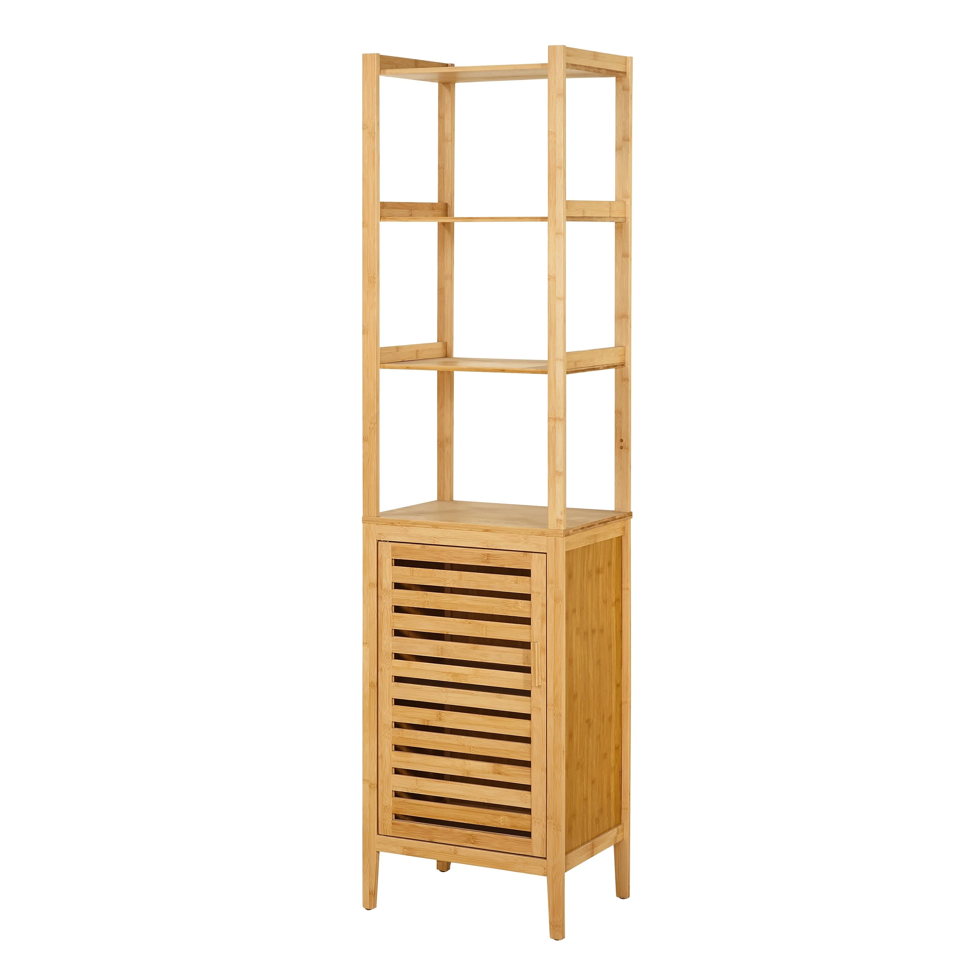Simple Living Contemporary Natural Bamboo Linen Tower