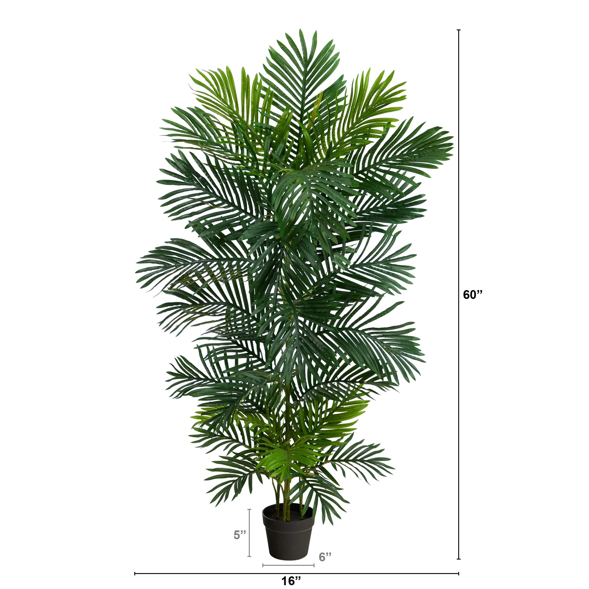 5' Areca Artificial Palm Tree UV Resistant (Indoor/Outdoor) - 6