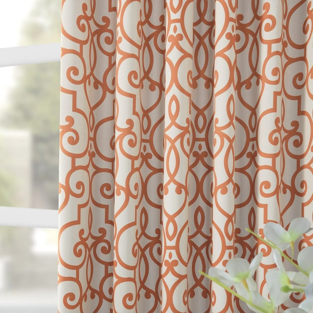 Exclusive Fabrics Nouveau Room Darkening Curtain Panel Pair (2 Panels)