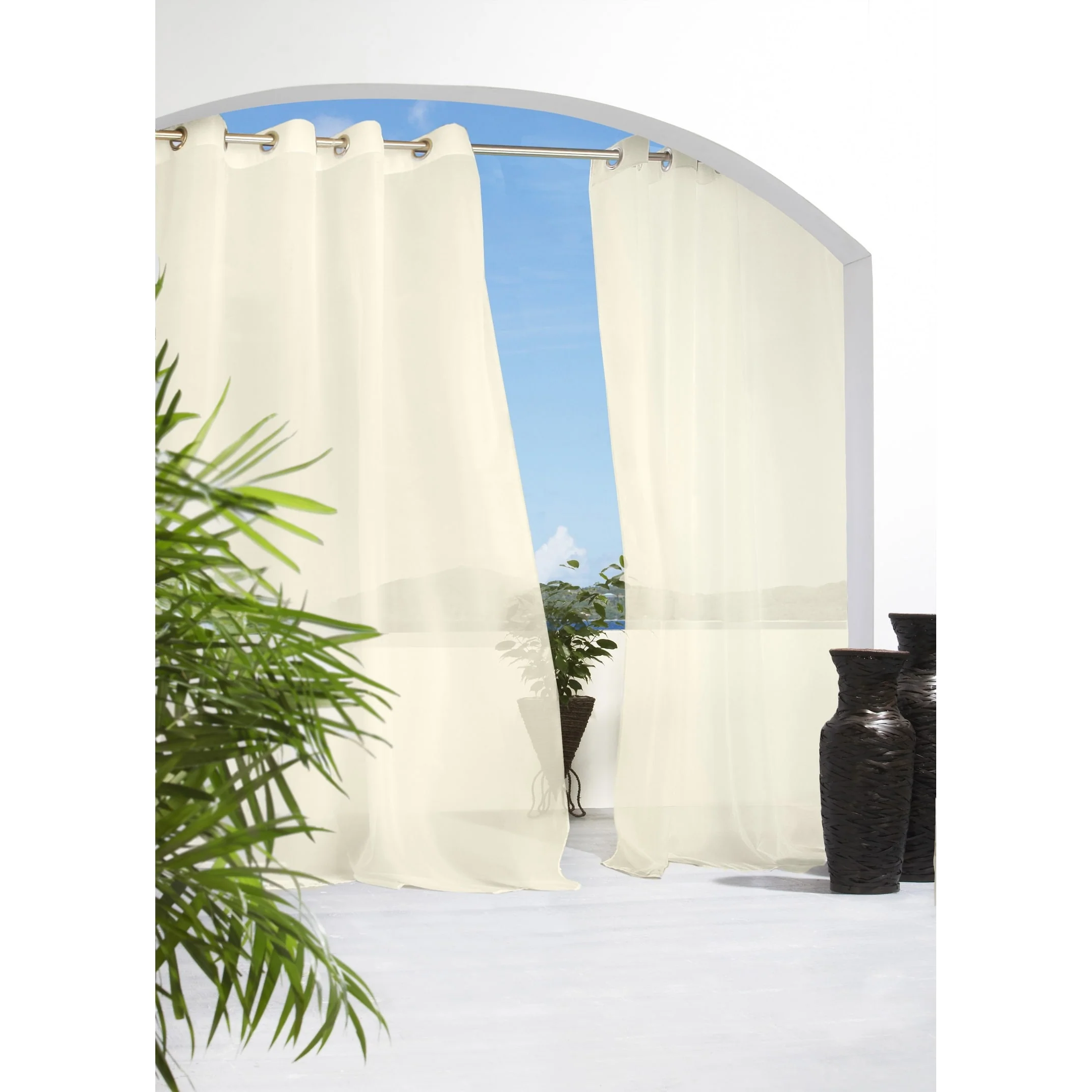 Escape Indoor/Outdoor Grommet Curtain Voile