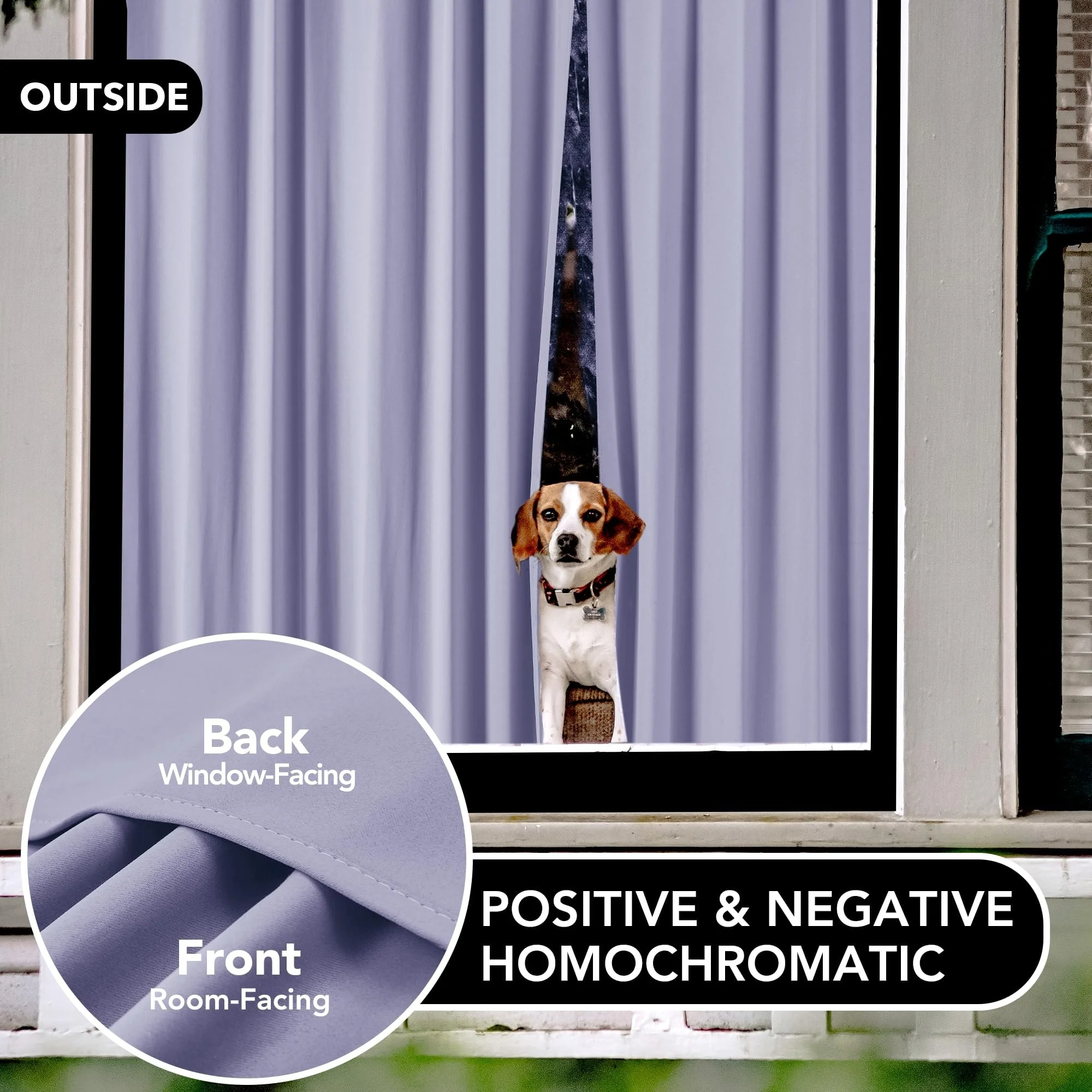 Deconovo Solid Rod Pocket Curtain Panel Pair (2 Panel)