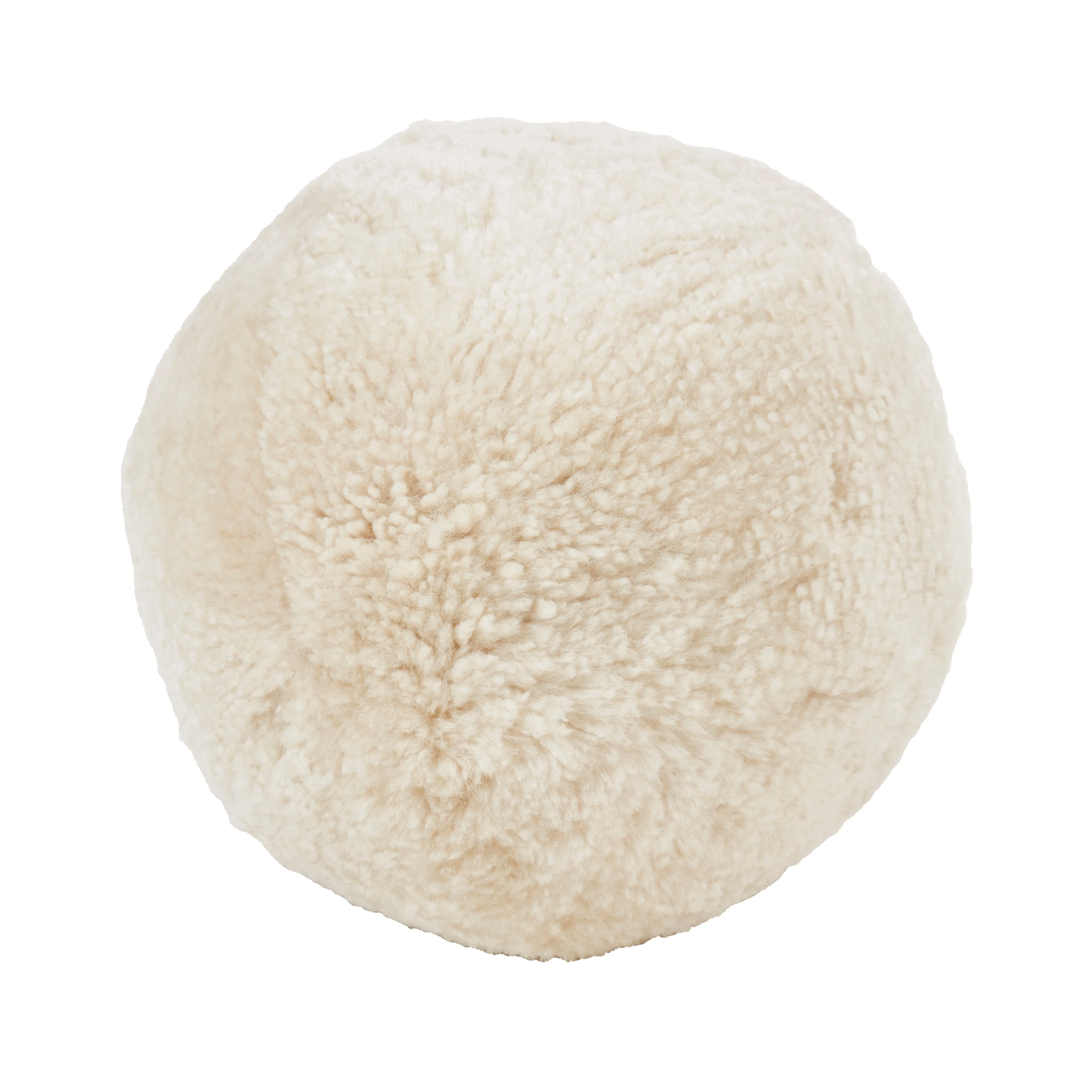 Fleece Fantasy Sheepskin Ball Poly Filled Throw Pillow
