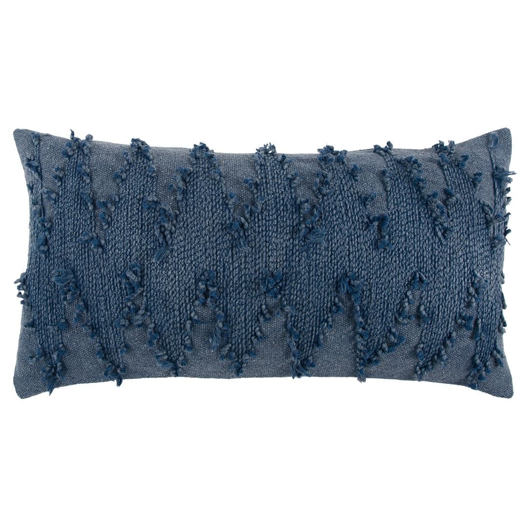 Rizzy Home Indigo Blue Chevron Throw Pillow