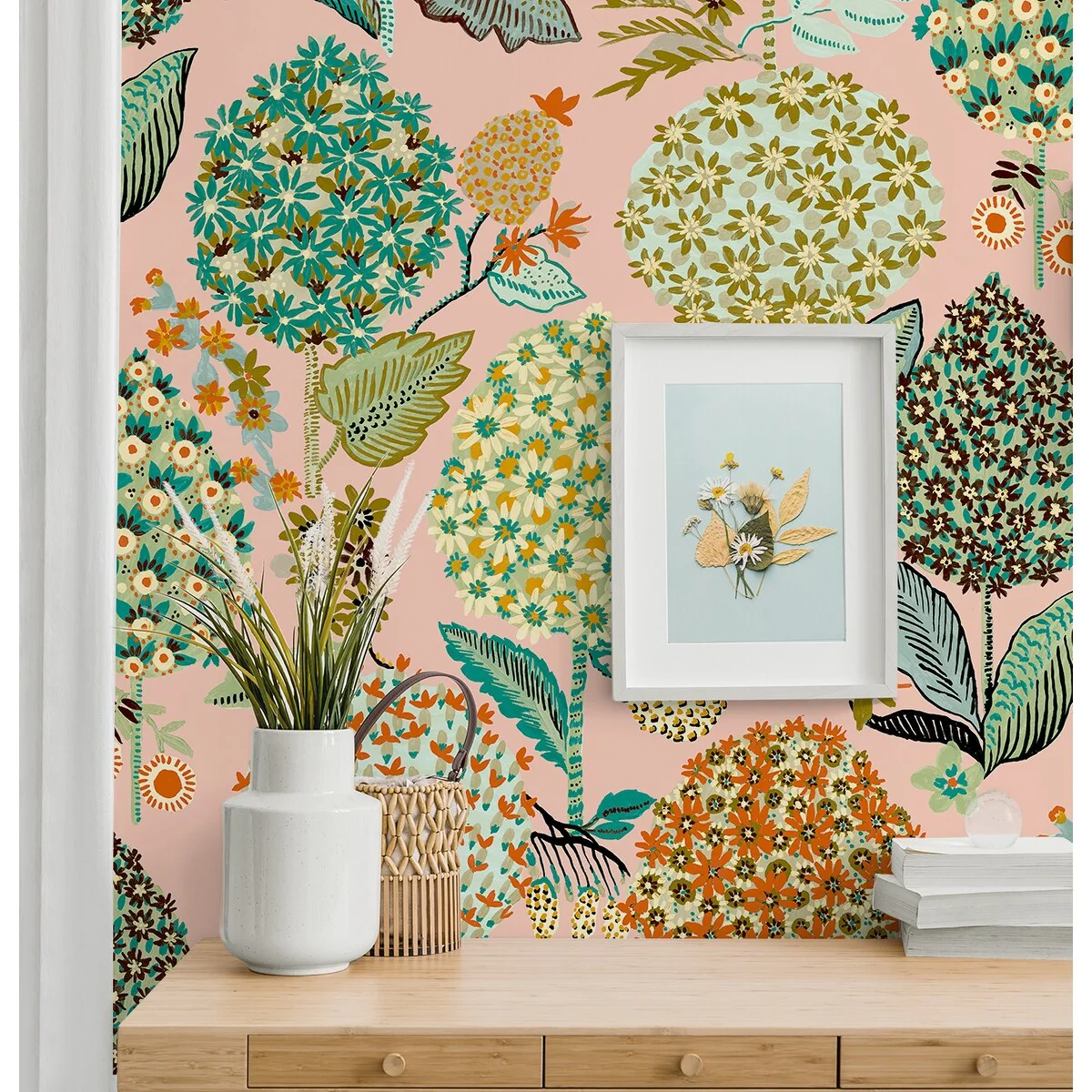 NextWall Blooming Bulbs Peel and Stick Wallpaper