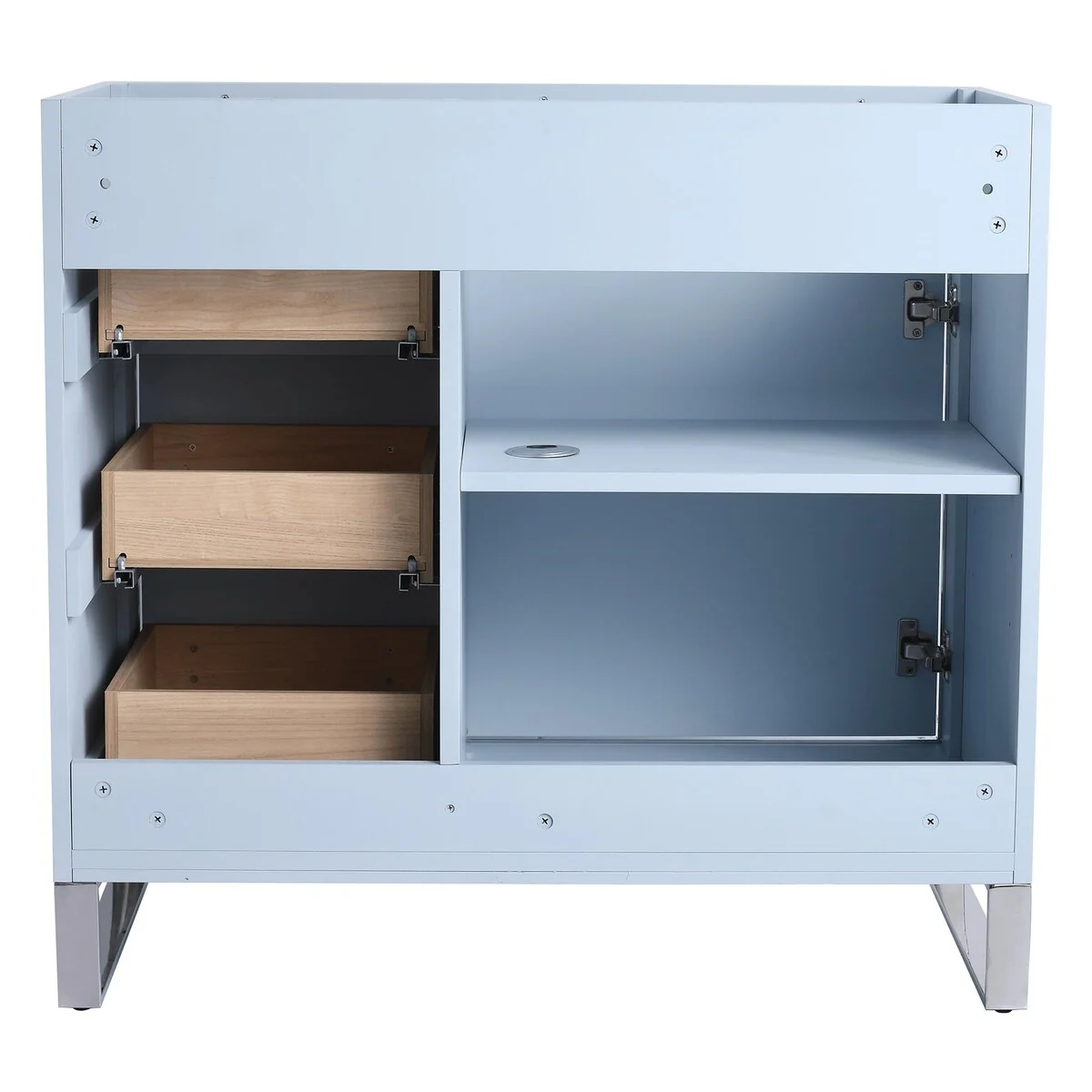 Fine Fixtures Opulence Collection Bathroom Vanity with White Ceramic Sink