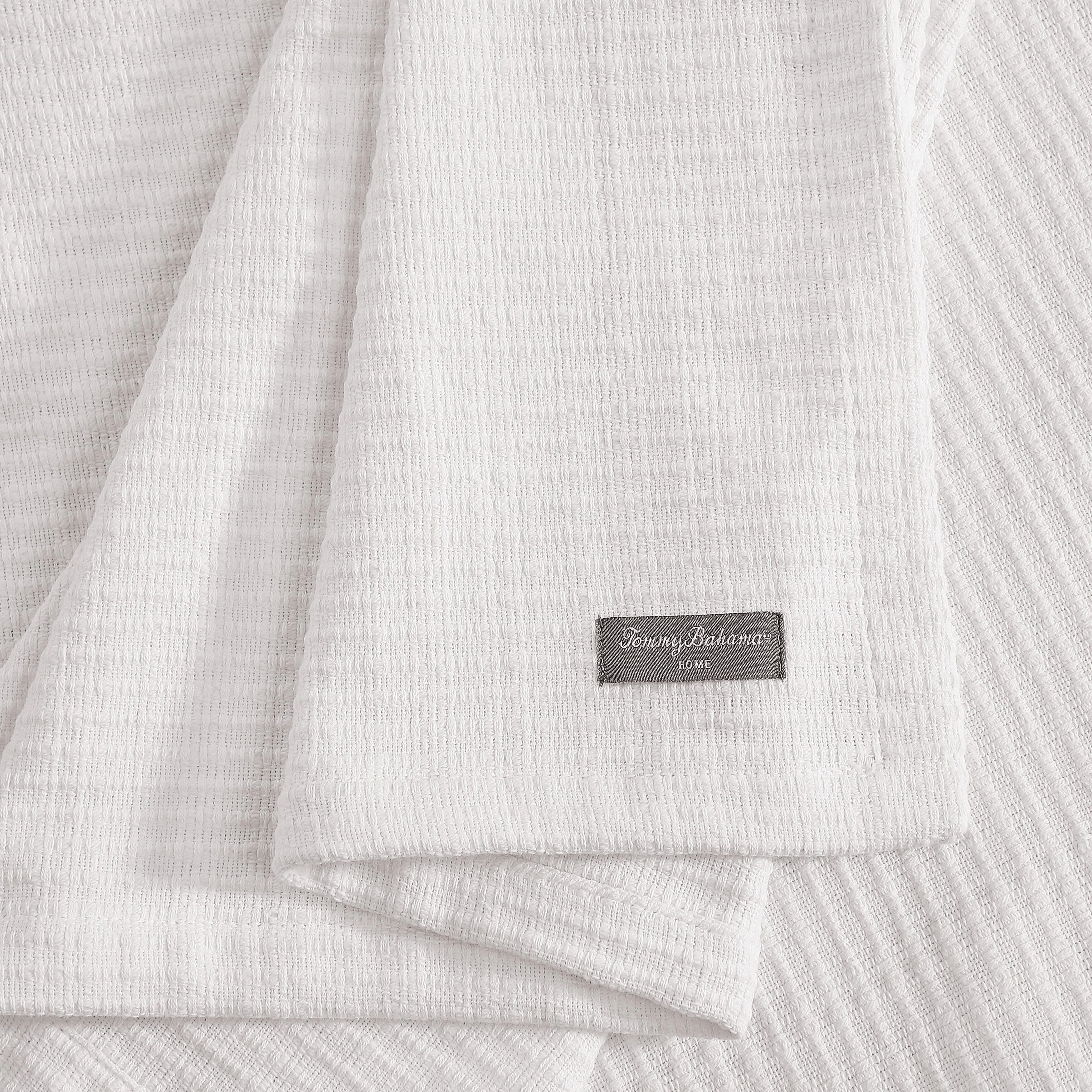 Tommy Bahama Bamboo Woven Yarn Dyed Cotton Reversible Blanket