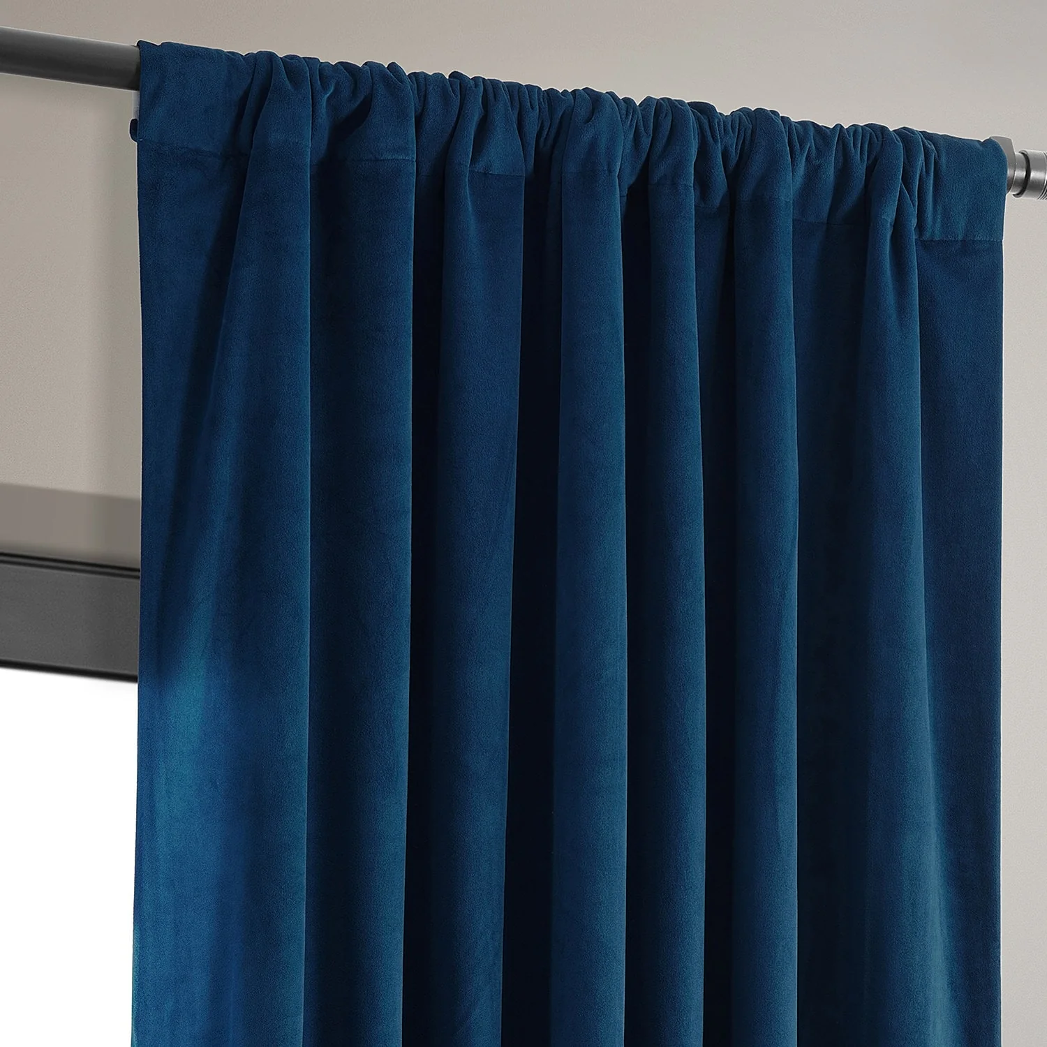 Exclusive Fabrics Signature Velvet Thermal Lined With 100% 4 Pass Blackout Curtains. (1 Panel)