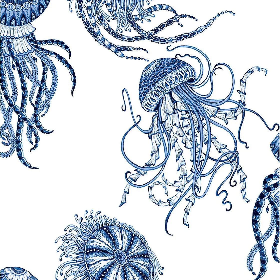 NextWall Jellyfish Peel and Stick Wallpaper
