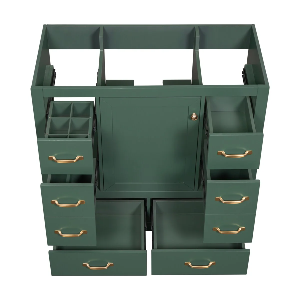 Bathroom Vanity Cabinet with Multi-Functional Drawer and Adjustable Shelf