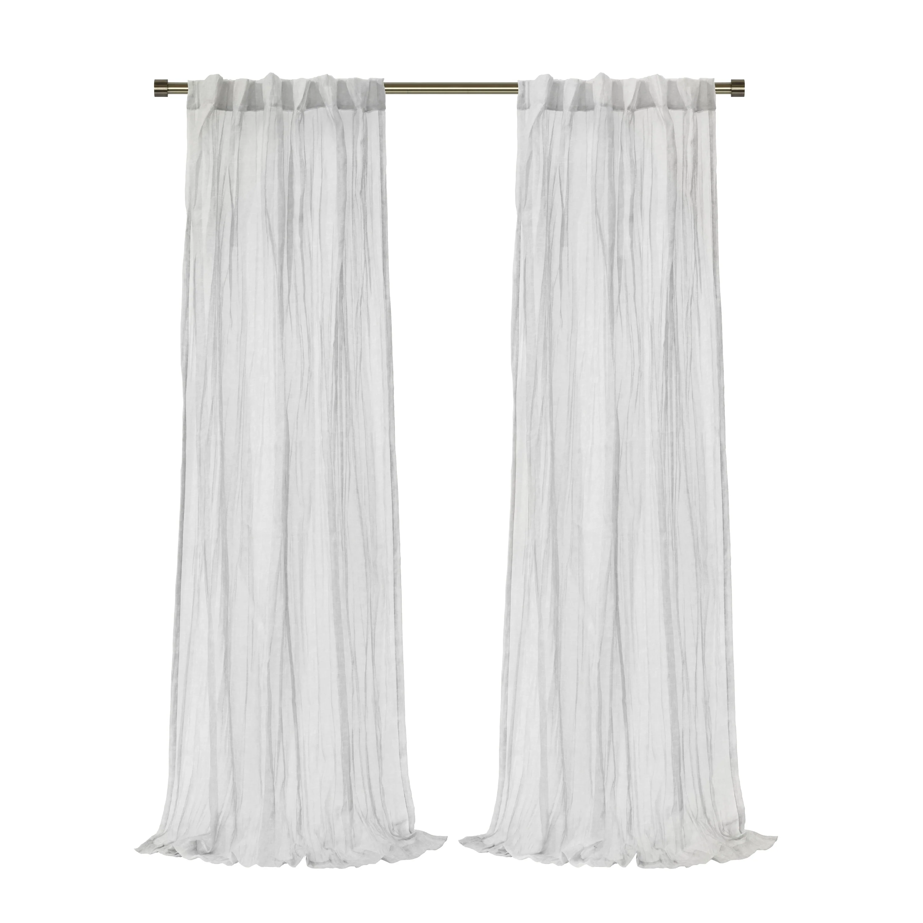 Paloma Sheer Dual Header Curtain Panel