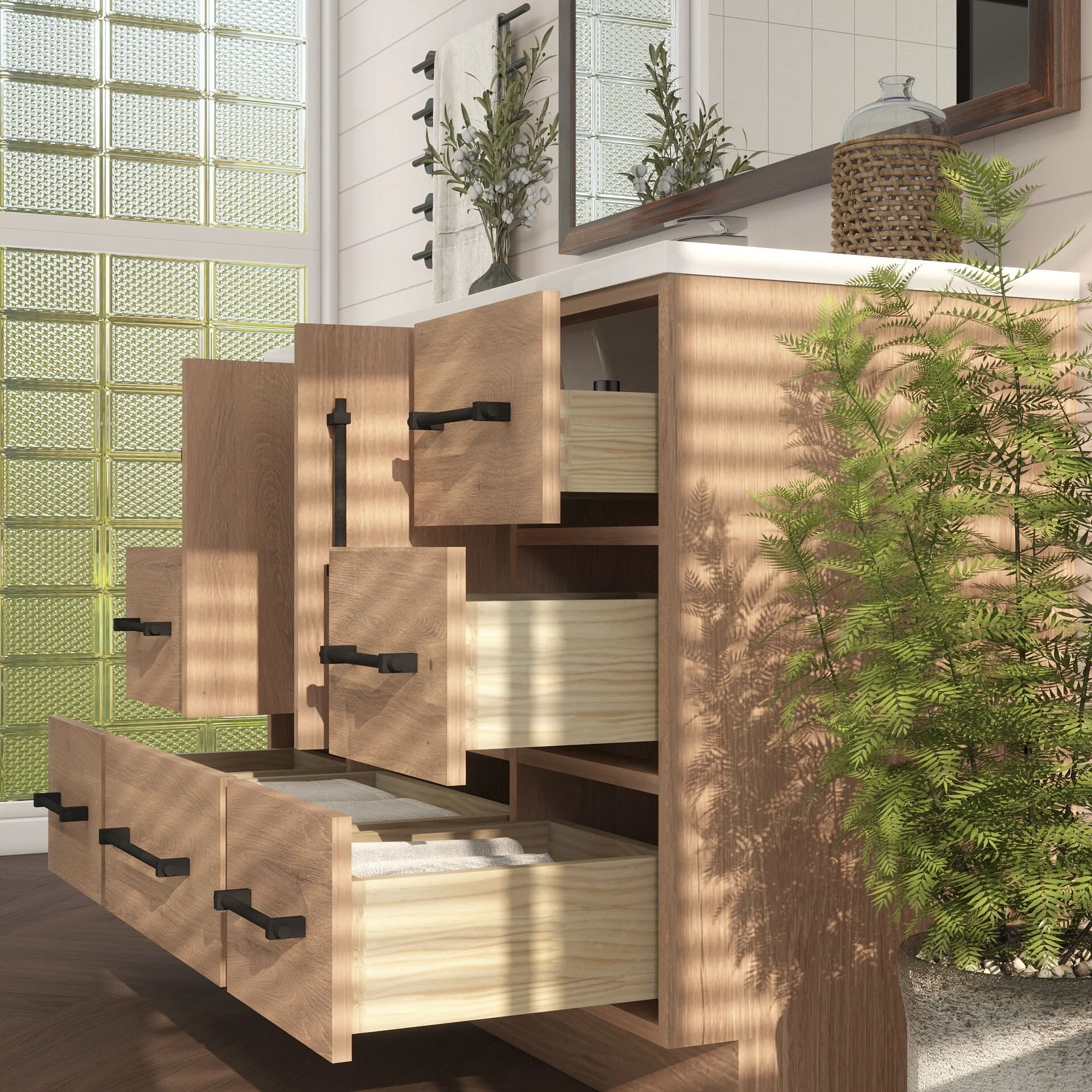 Victoria 48'' Freestanding Vanity with Reinforced Acrylic Sink - 47.5