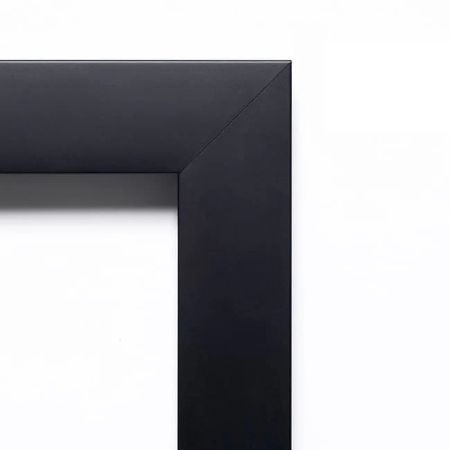 Framed Black Cork Board, Mezzanotte Black