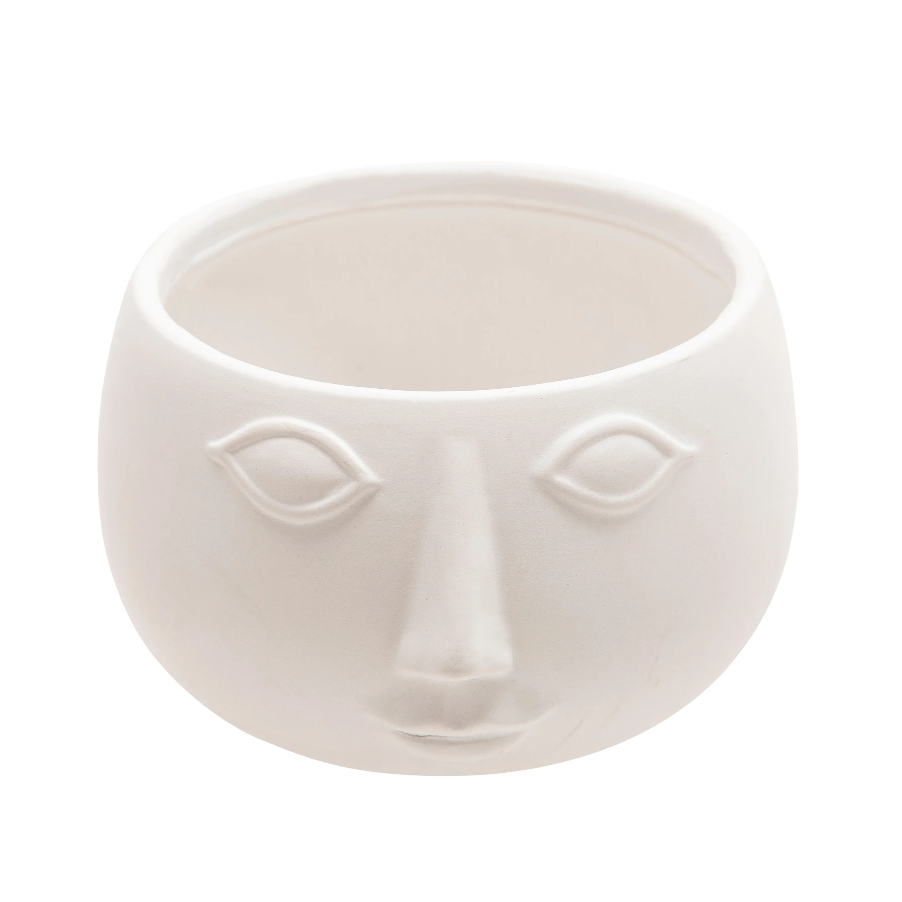 Sagebrook Home Ceramic Contemporary Face Planter - 7
