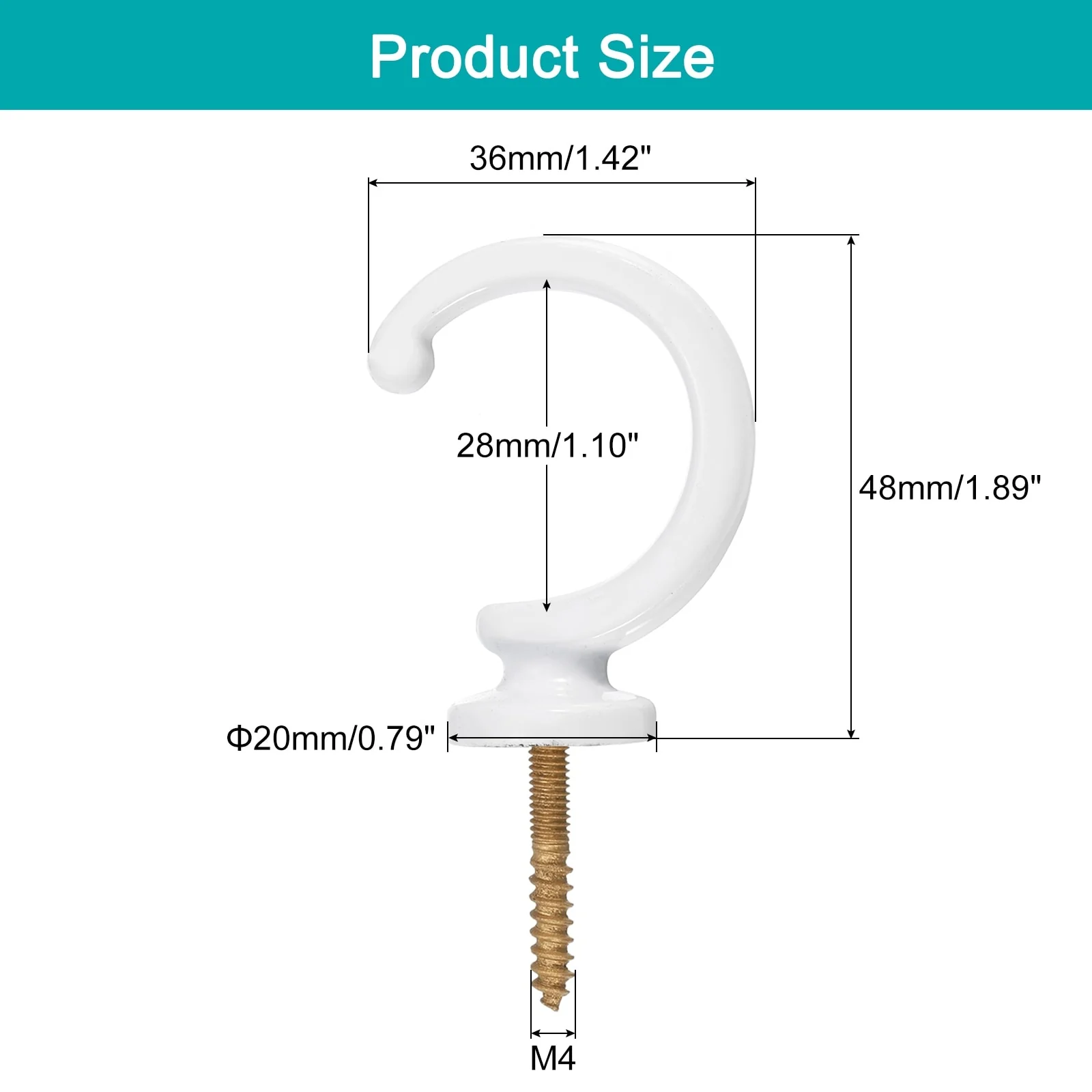Aluminum Alloy Wall Mounted Curtain Holdback Drapery Tieback Hooks