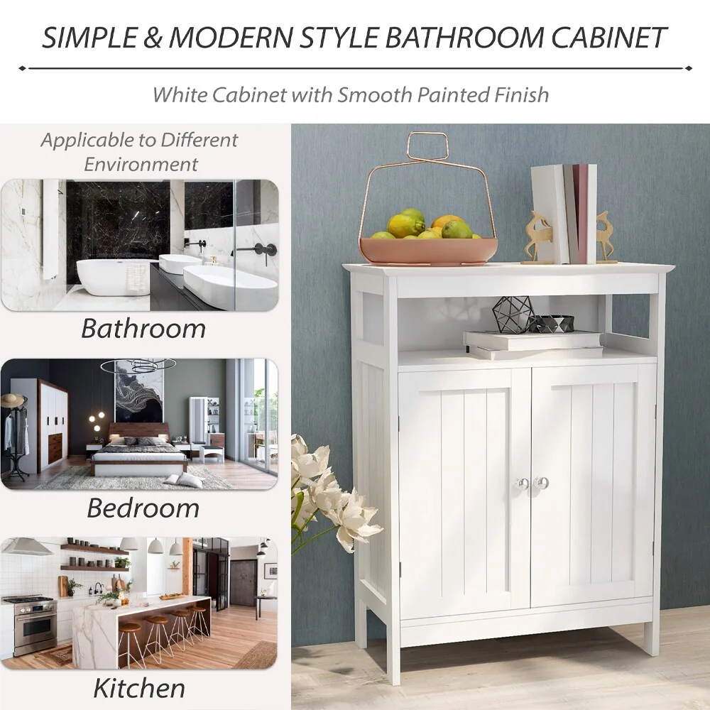 Freestanding Bathroom Floor Cabinet, Storage Cabinet