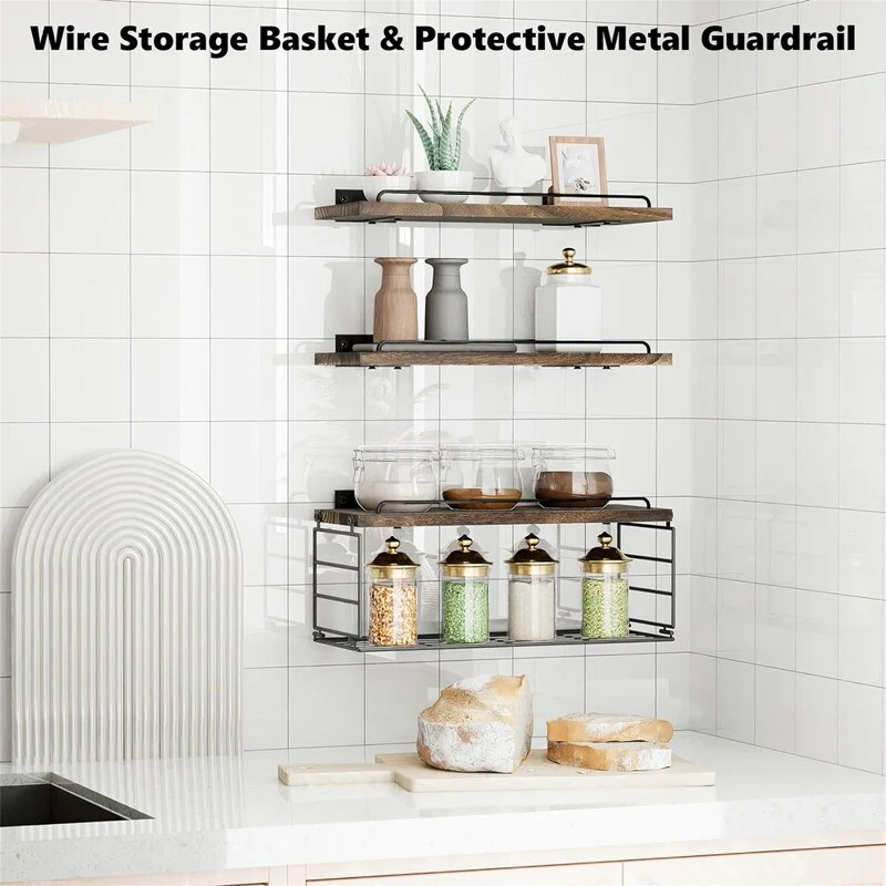 Floating Bathroom Shelves Over Toilet - 5.9