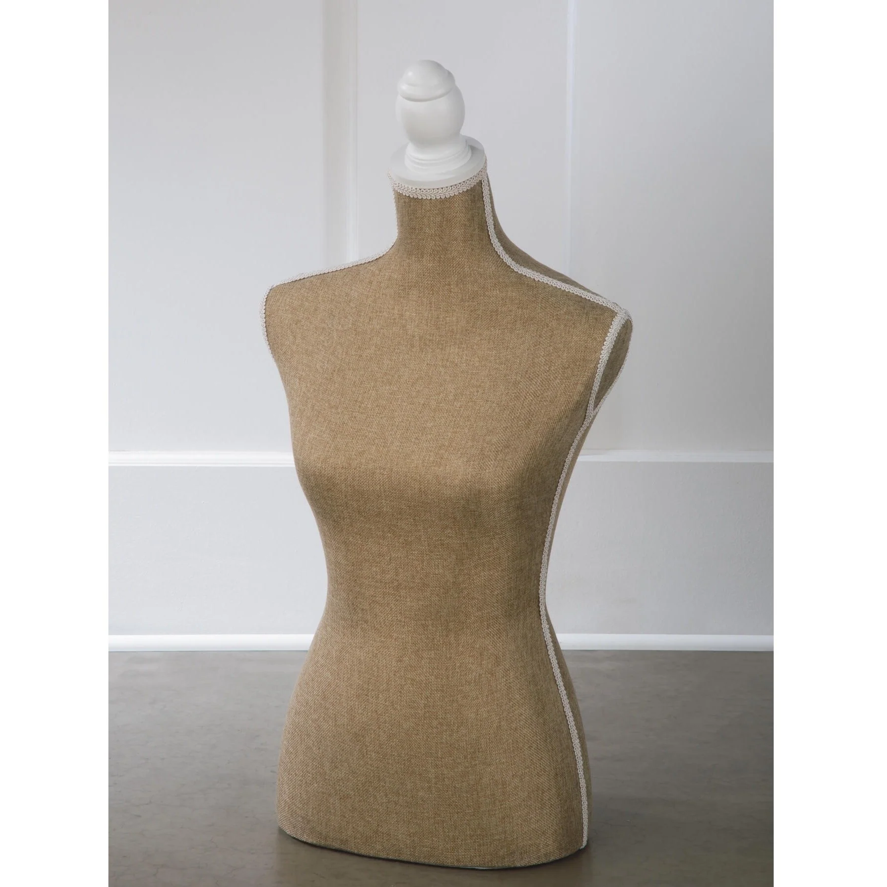 Jute Burlap Tabletop Female Mannequin