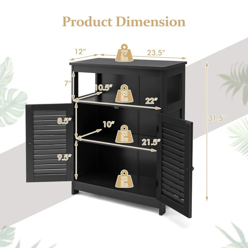 Bathroom Storage Cabinet - 12