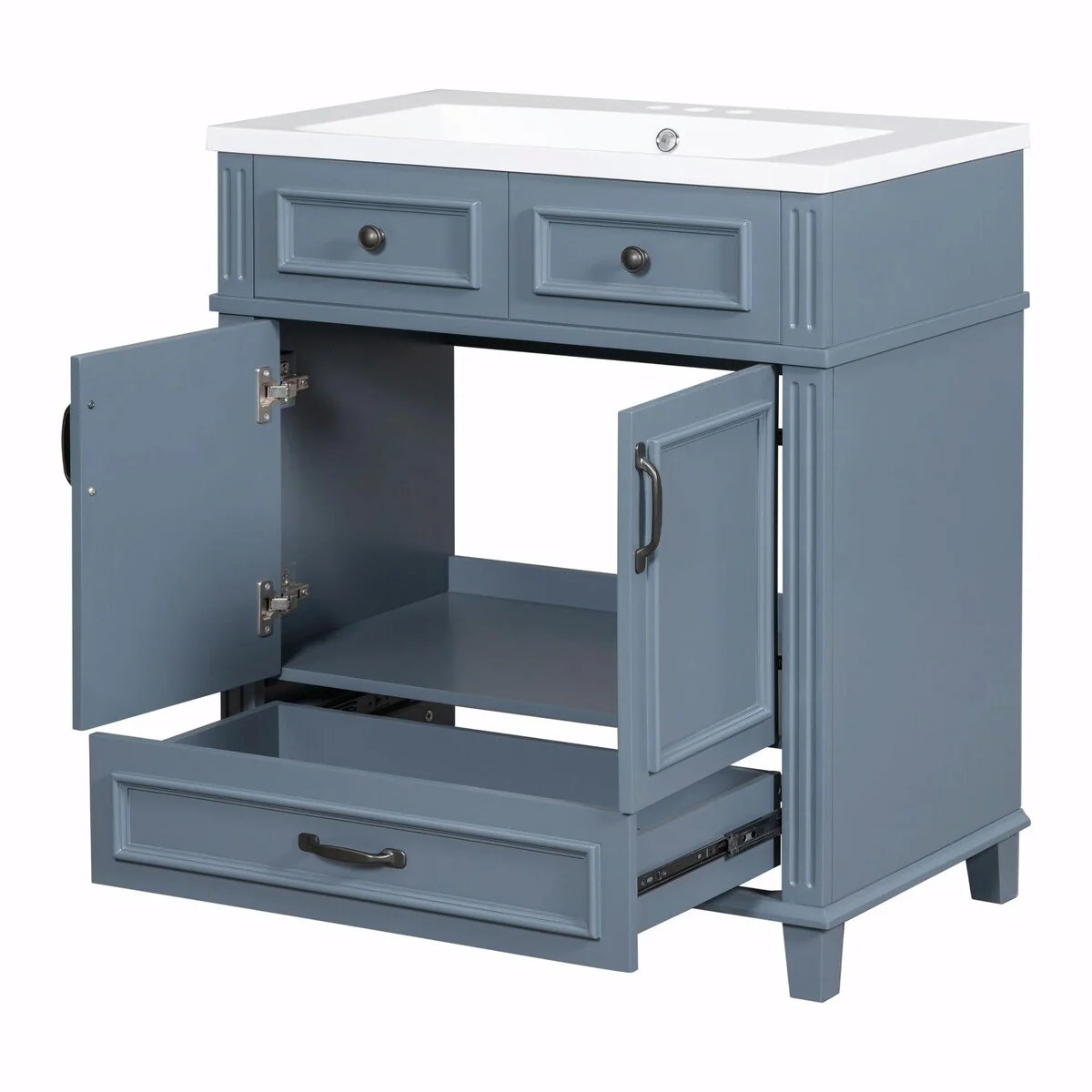 30'' Solid Wood Bathroom Vanity with sink