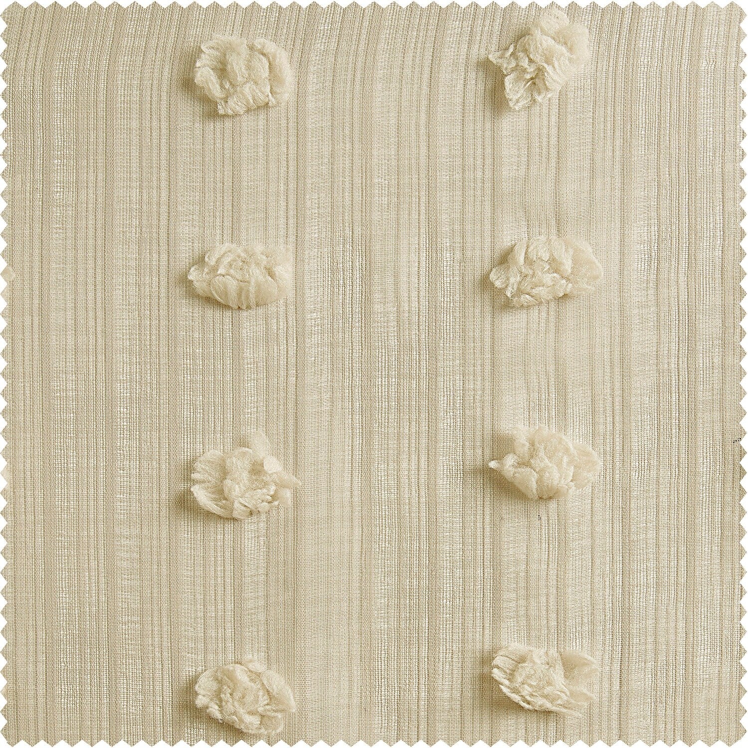Exclusive Fabrics Strasbourg Dot Patterned Faux Linen Sheer Curtain (1 Panel)