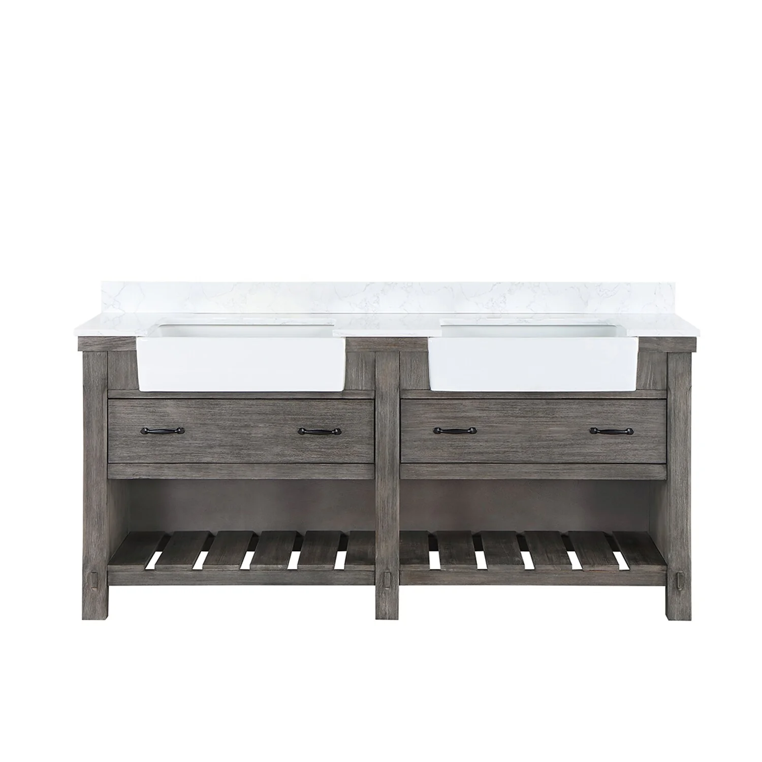 Villareal Bath Vanity with Composite Stone Top without Mirror