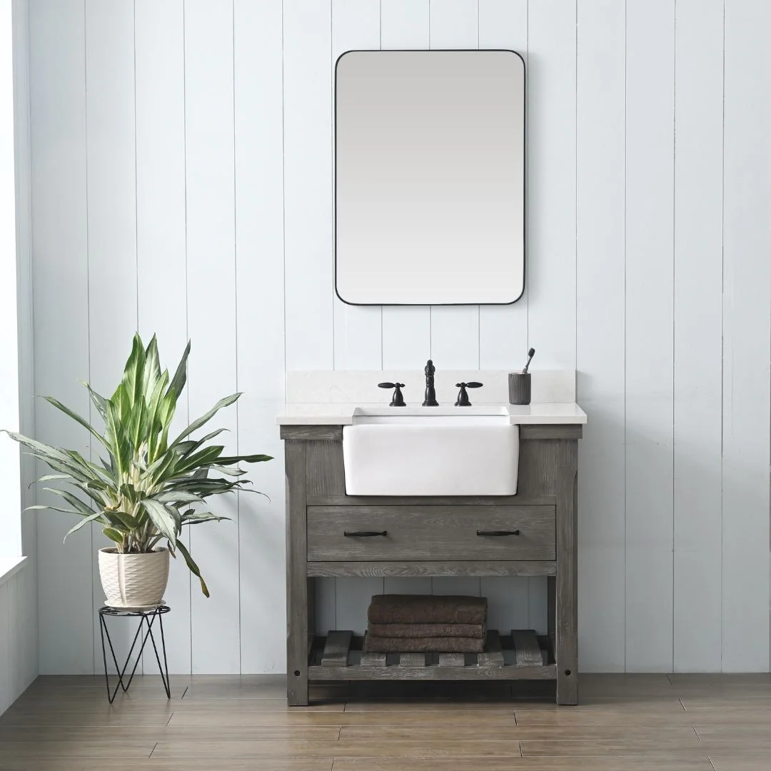 Sudio Design Bathroom Vanity Wesley Weathered Collection.