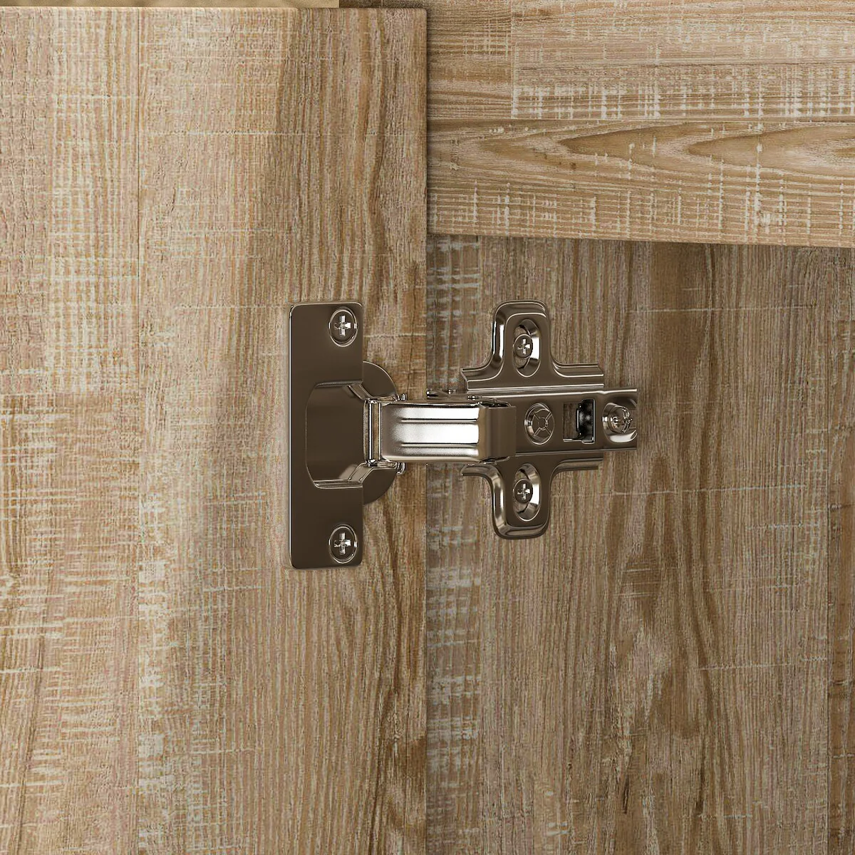 Bathroom Vanity with Ceramic Basin and Modern Medicine Cabinet Combo