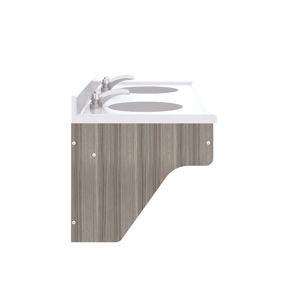 Tot Mate Double Laminate Wall Vanity - 49