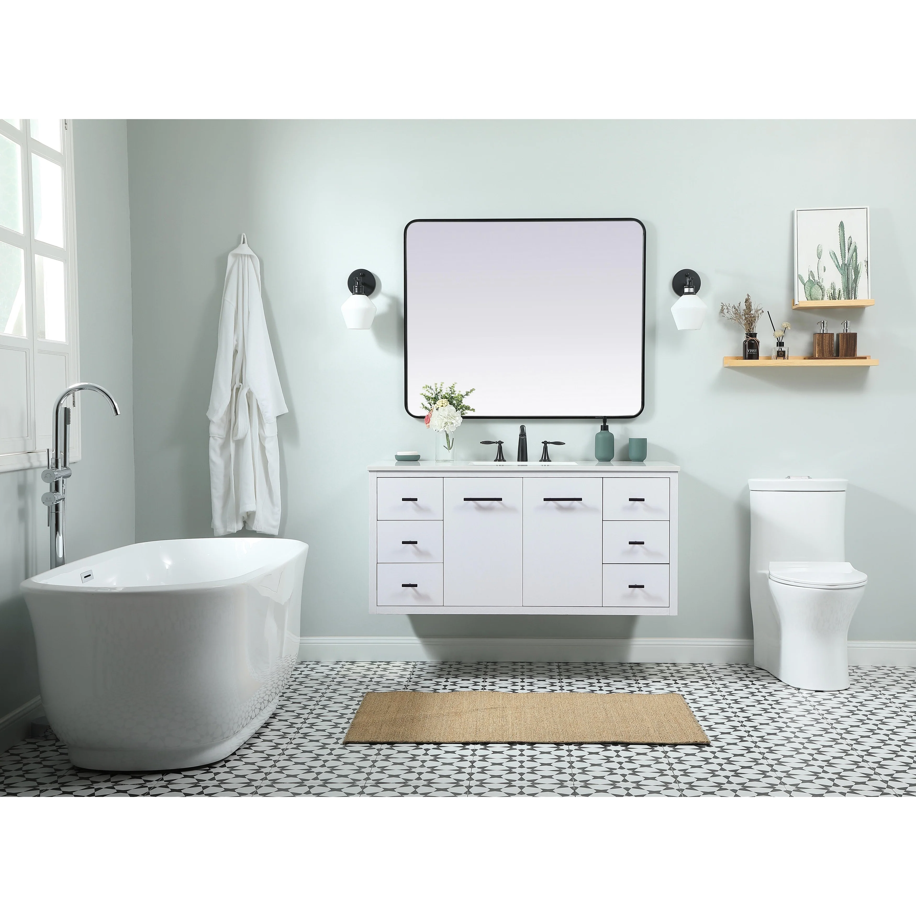 Fern 36 - 48 Inch Single Bathroom Vanity