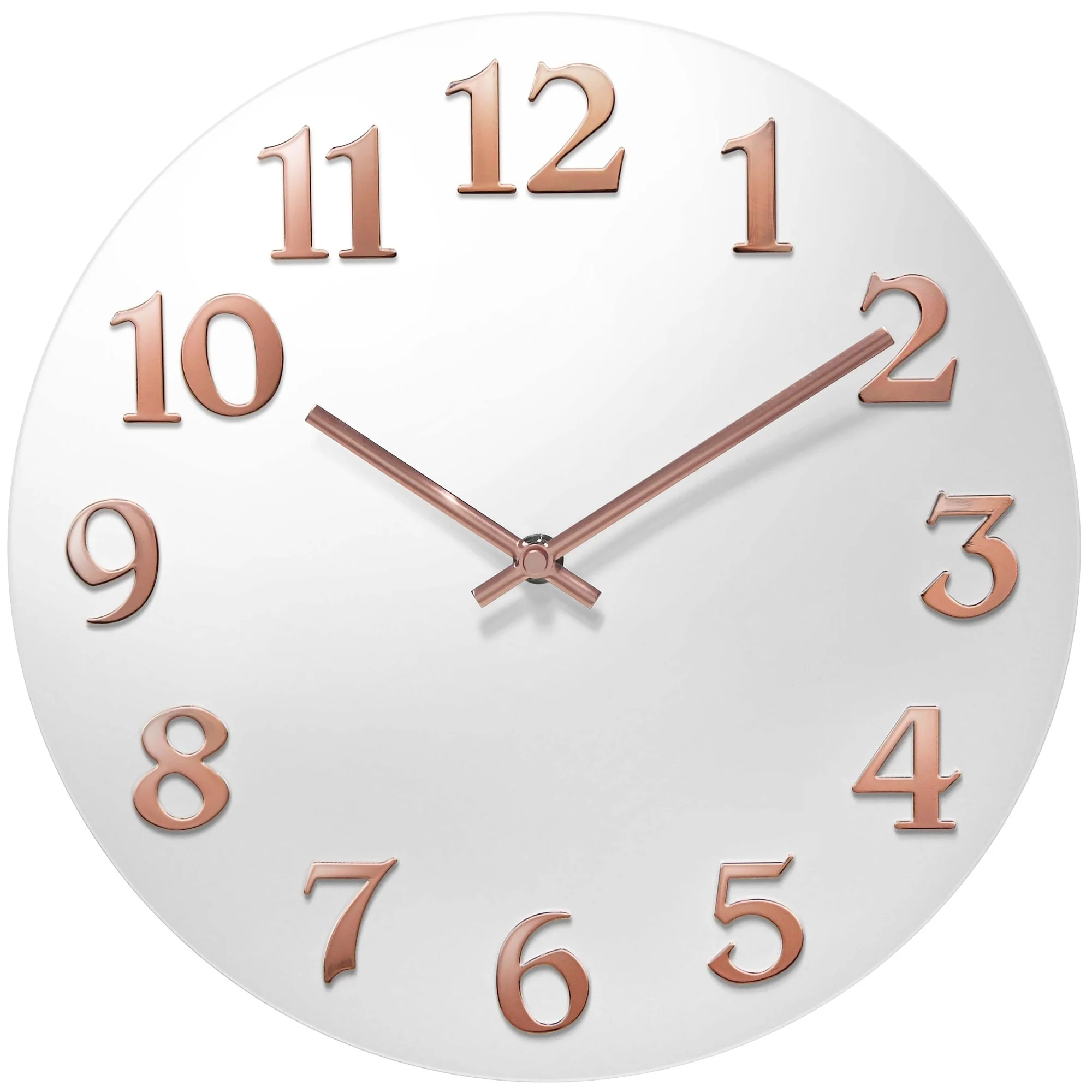 Infinity Instruments Vogue 12-inch Round Wall Clock - 12 x 1.25 x 12