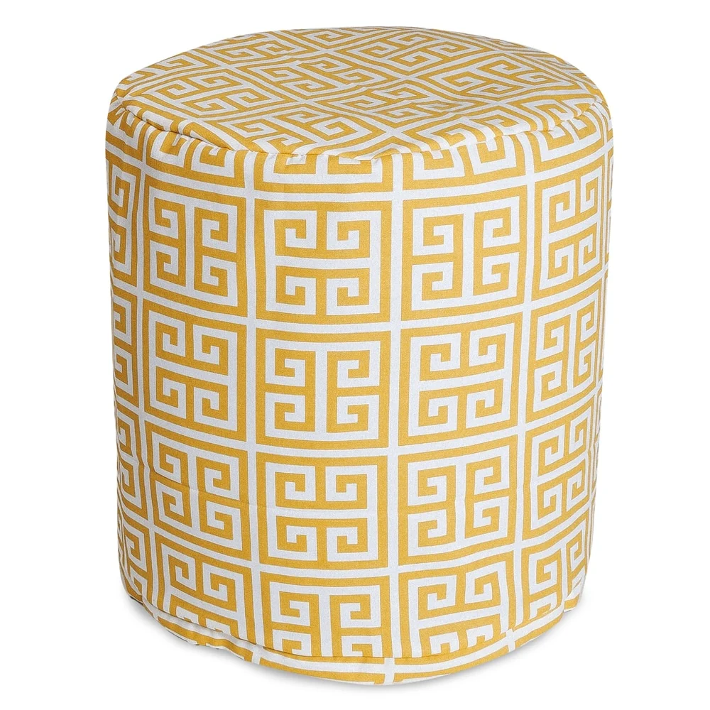Majestic Home Goods Towers Indoor / Outdoor Ottoman Pouf 16