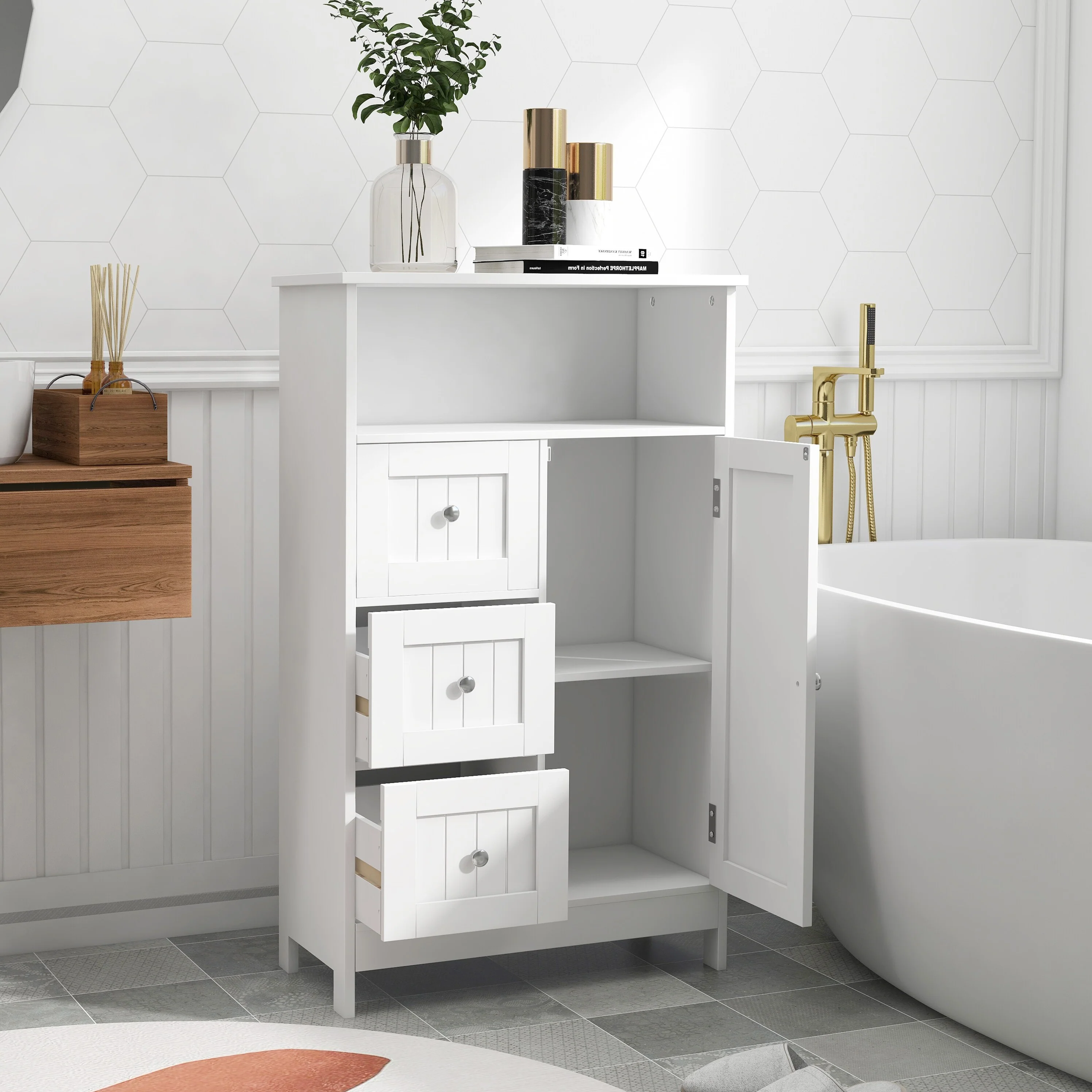 Bathroom Standing Storage Cabinet