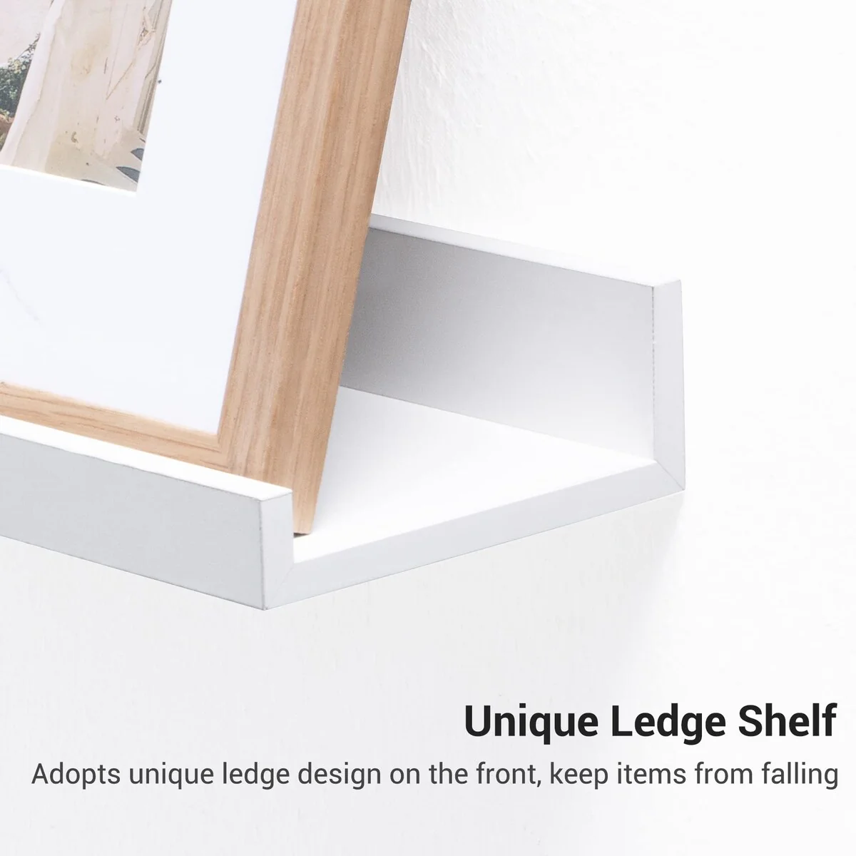 Picture Ledge Shelf, Floating Shelves Wall Mounted Set of 3