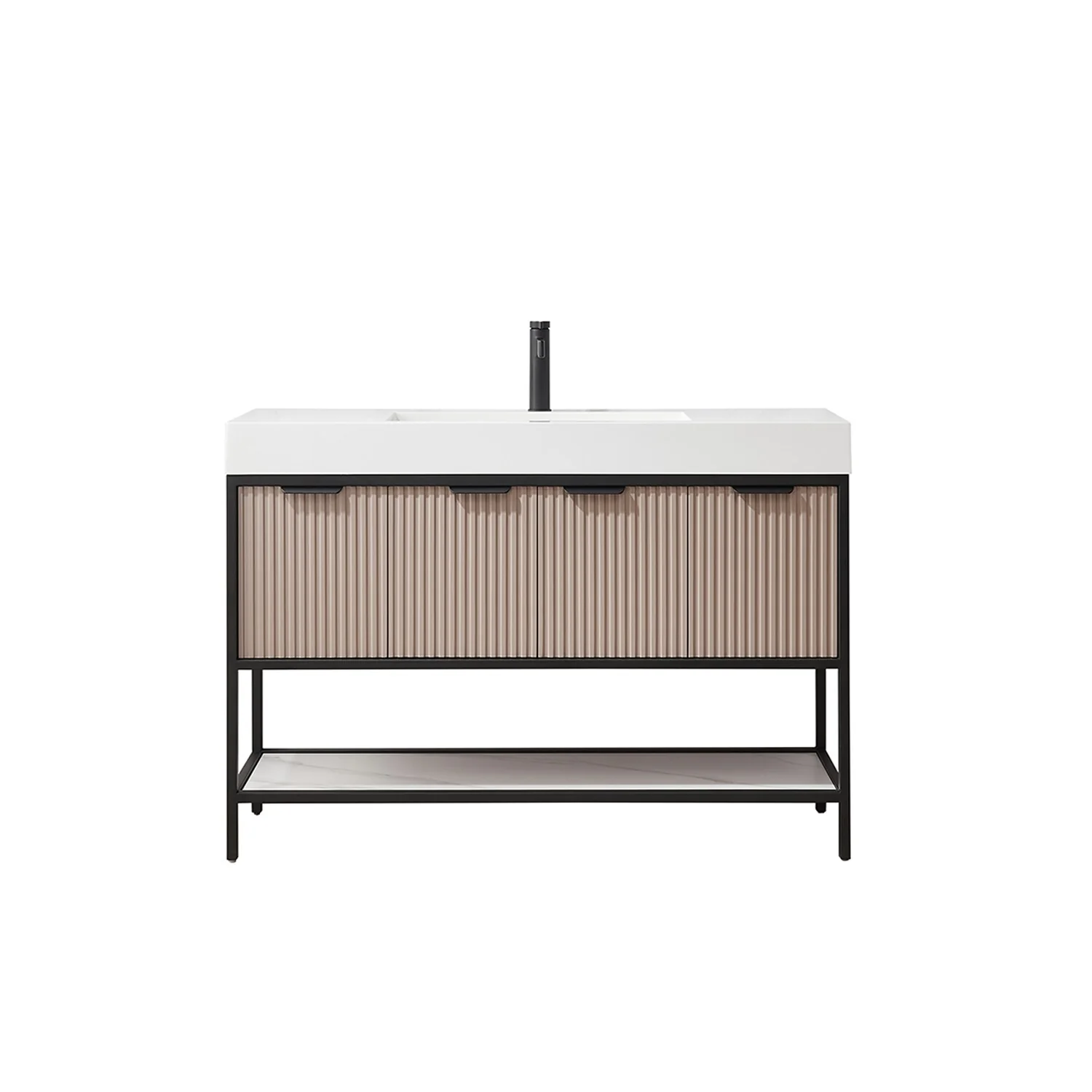 Marcilla 48 in. Single Sink Bath Vanity with Stone Sink Top