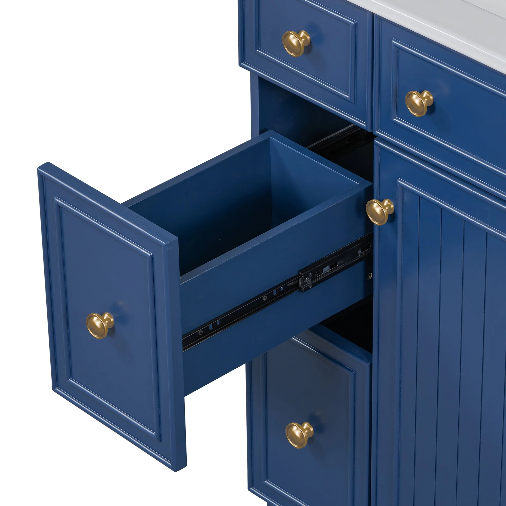 24-Inch Bathroom Vanity Cabinet with Ceramic Sink by Harper&Bright Designs
