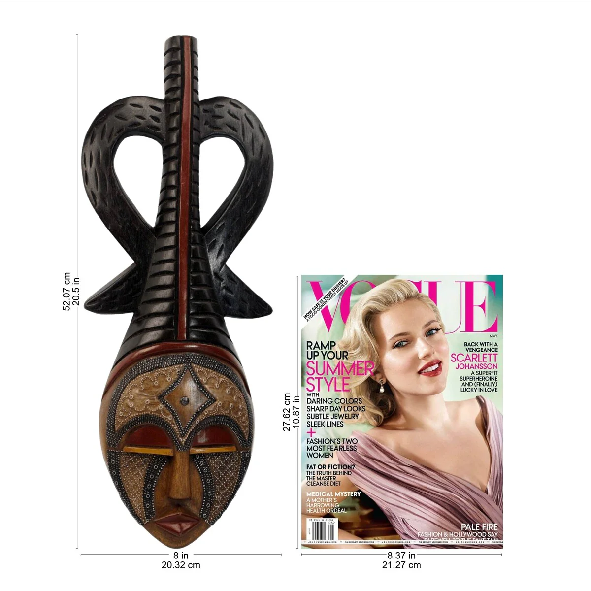 Handmade African Queen African Wood Mask (Ghana)