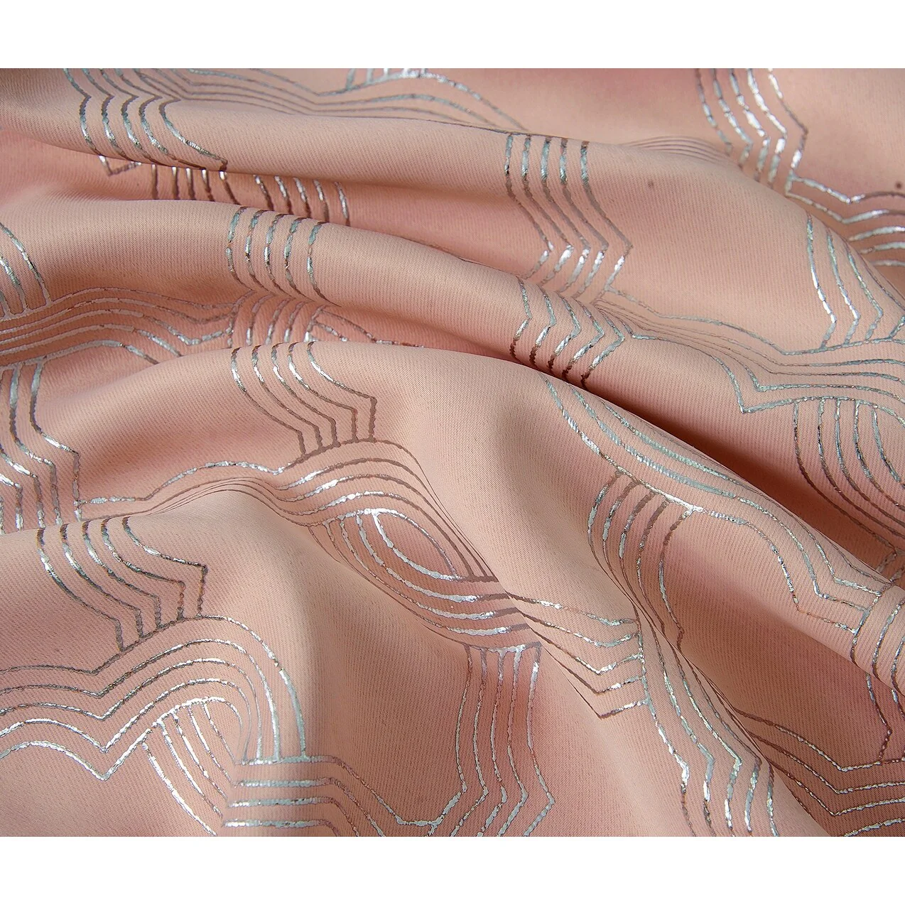 Jansen Geometric Blackout Window Curtain Panel 90 inches