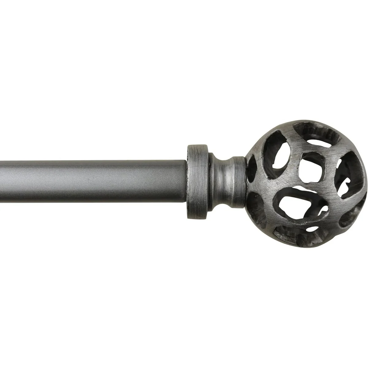 1-inch Diameter Viking Ball Adjustable Single Drapery Curtain Rod