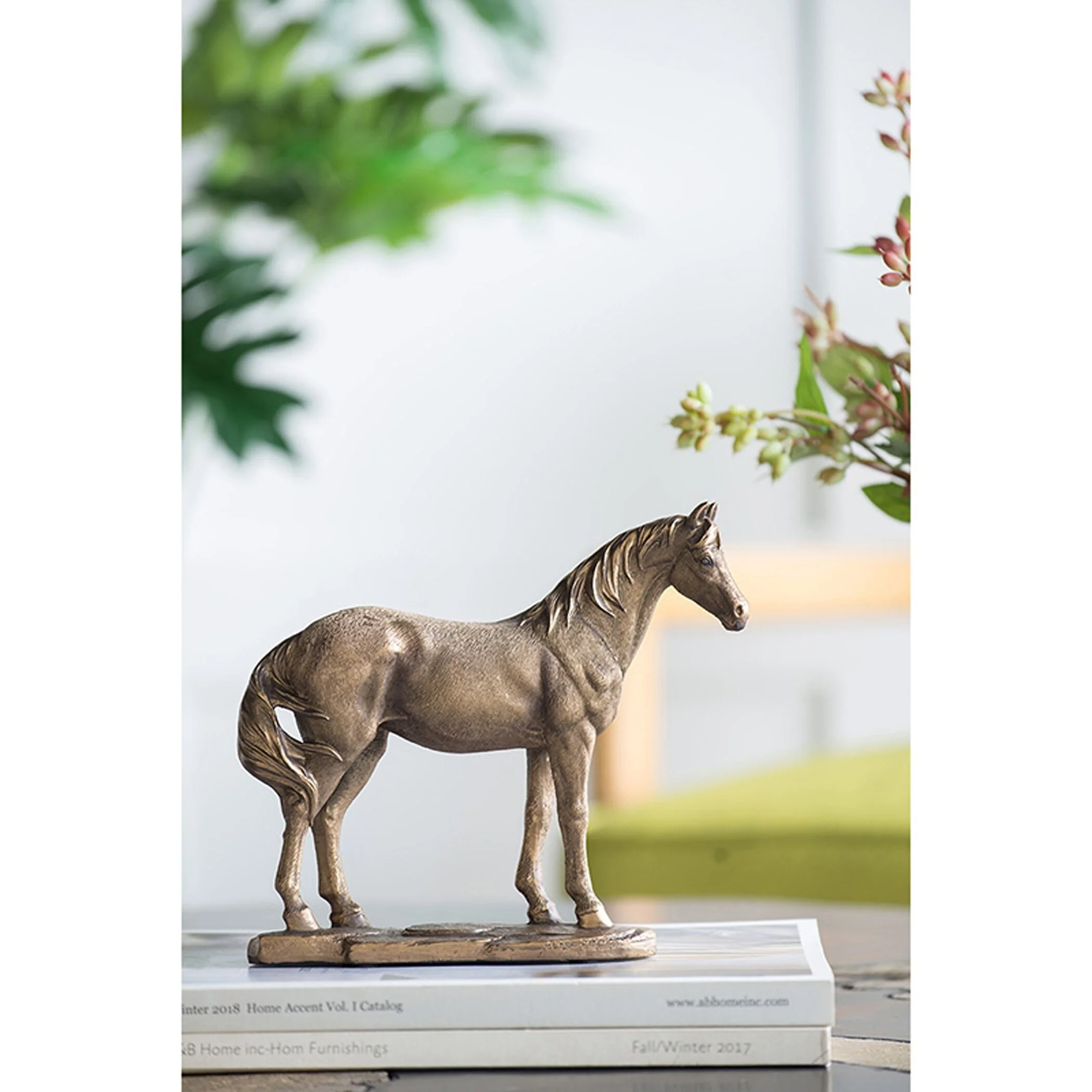 A&B Home Copper Horse Statue