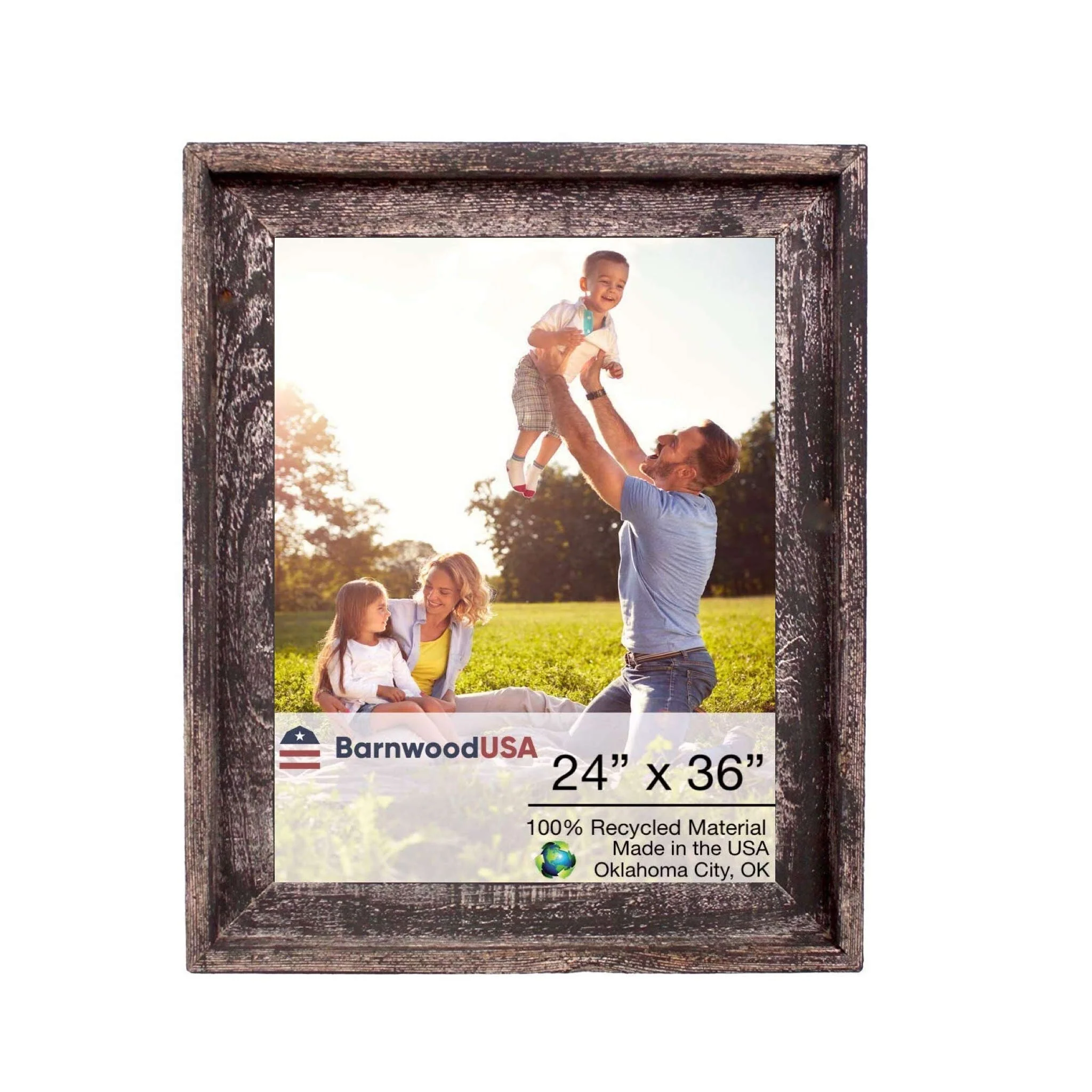 BarnwoodUSA Rustic Farmhouse Signature Wood Picture Frame