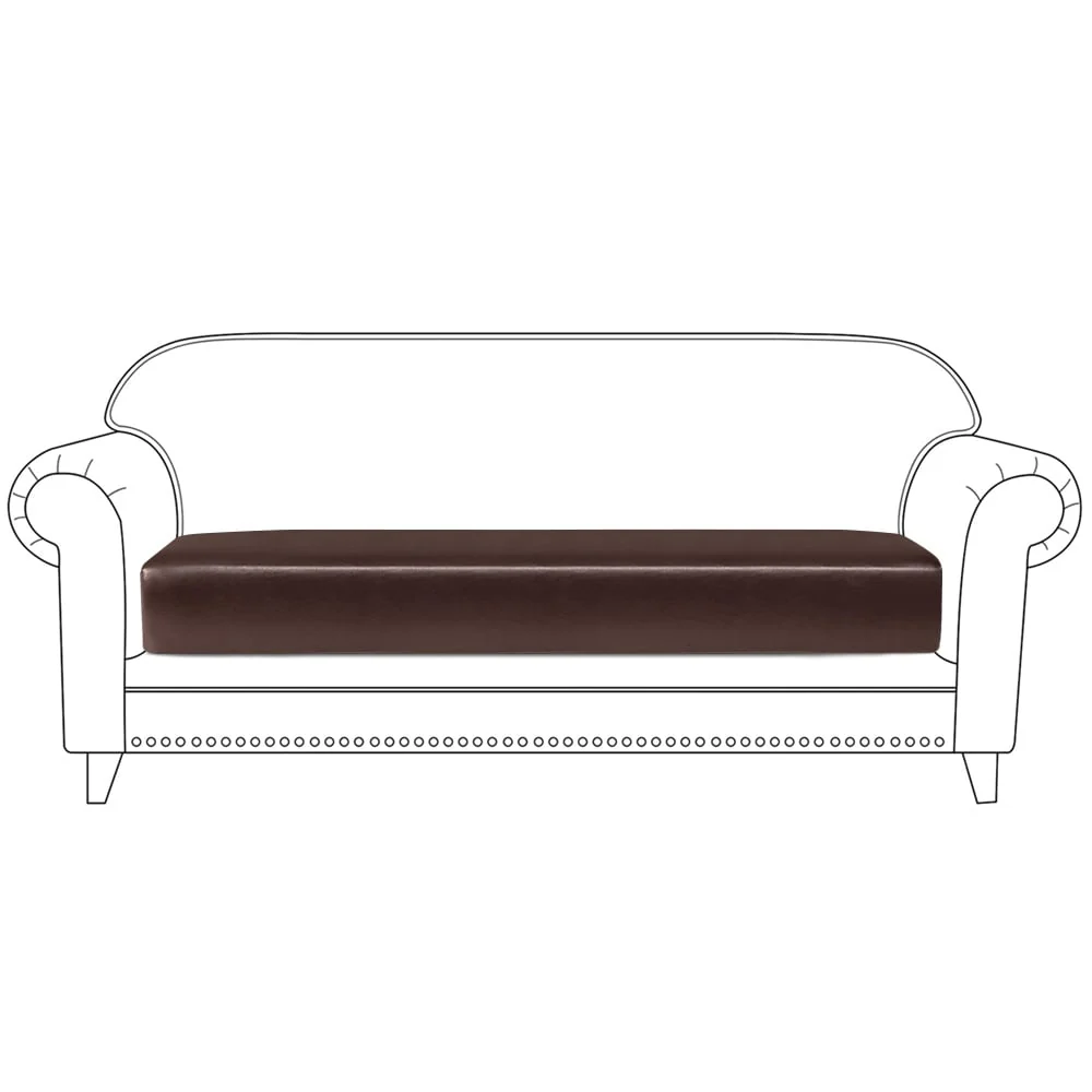 PU Stretch Cushion Cover Couch Cushion Slipcover Sofa Protector