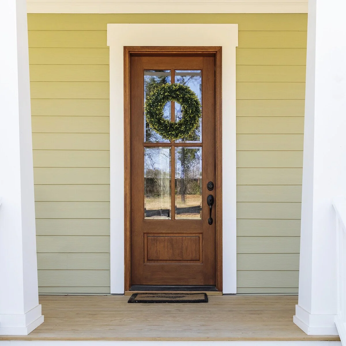 Golden Boxwood Wreath