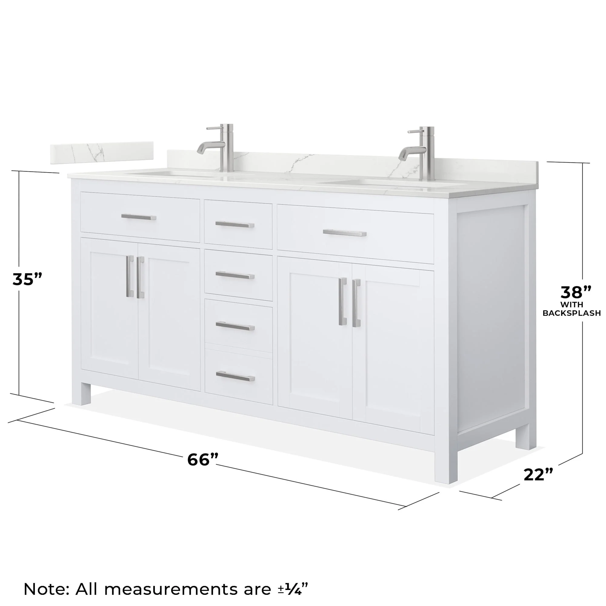 Wyndham Collection WCG2424-66D-QTZ-UNSMXX Beckett 66