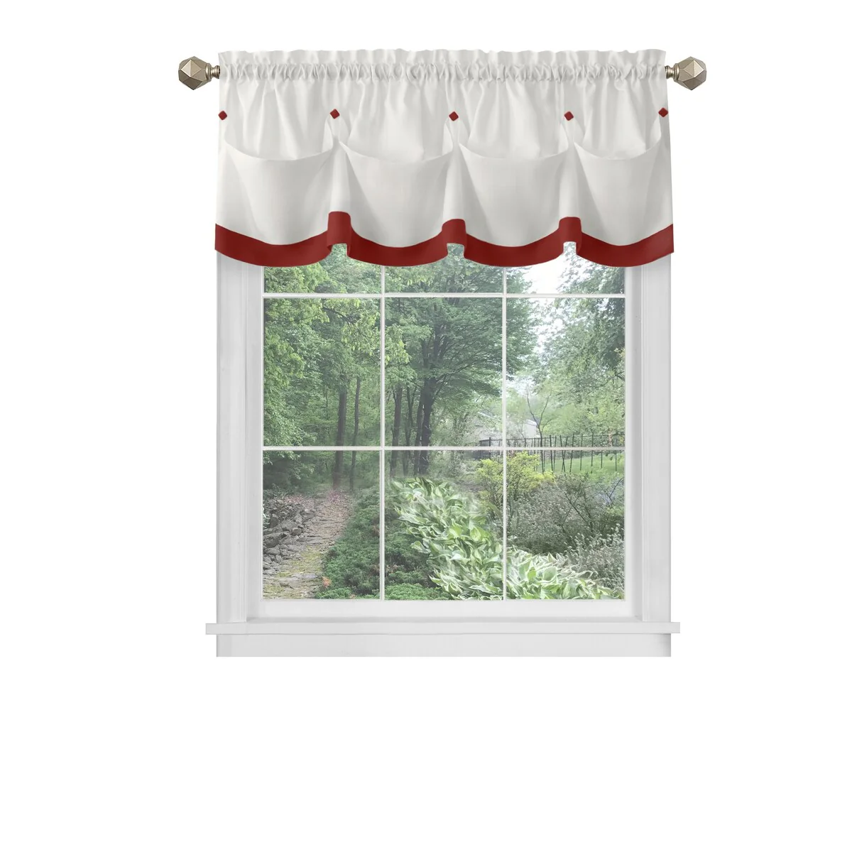 Lana Window Curtain Valance 58x14