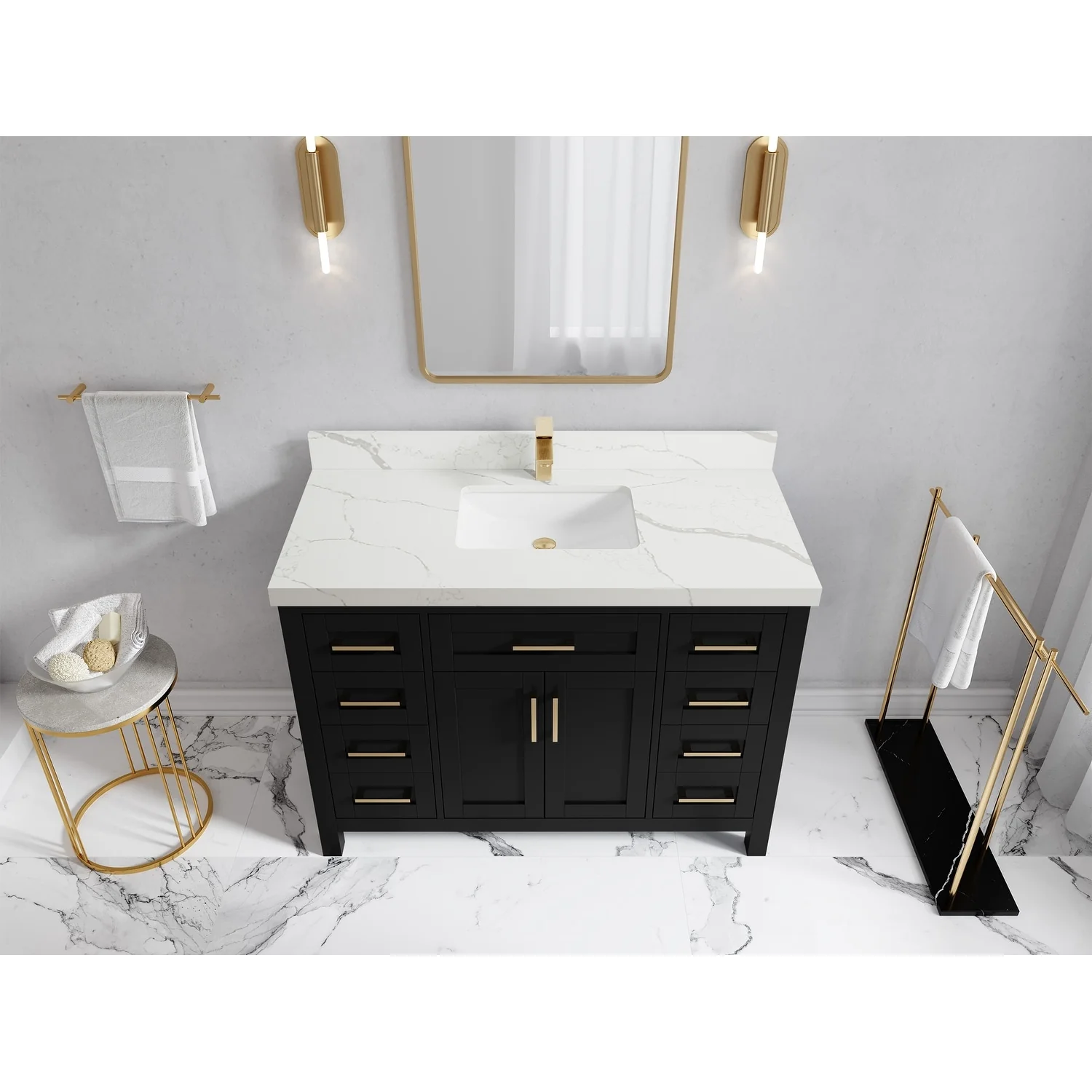 Willow Collections 42 in. W x 22 in. D Cambridge Single Sink Bathroom Vanity with Countertop
