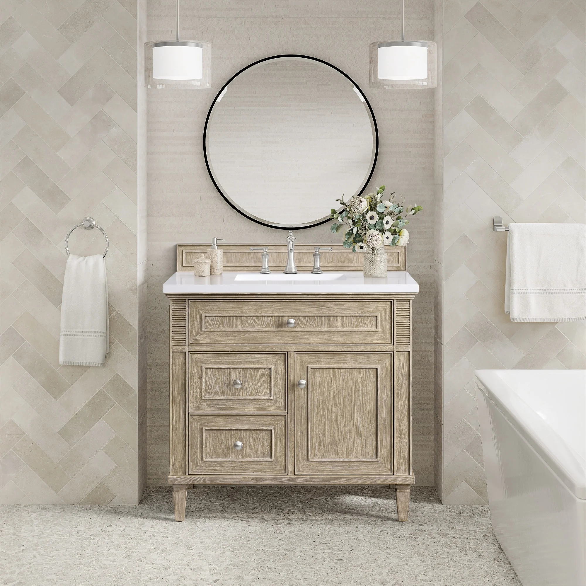 James Martin Vanities 424-V36-3WZ Lorelai 36